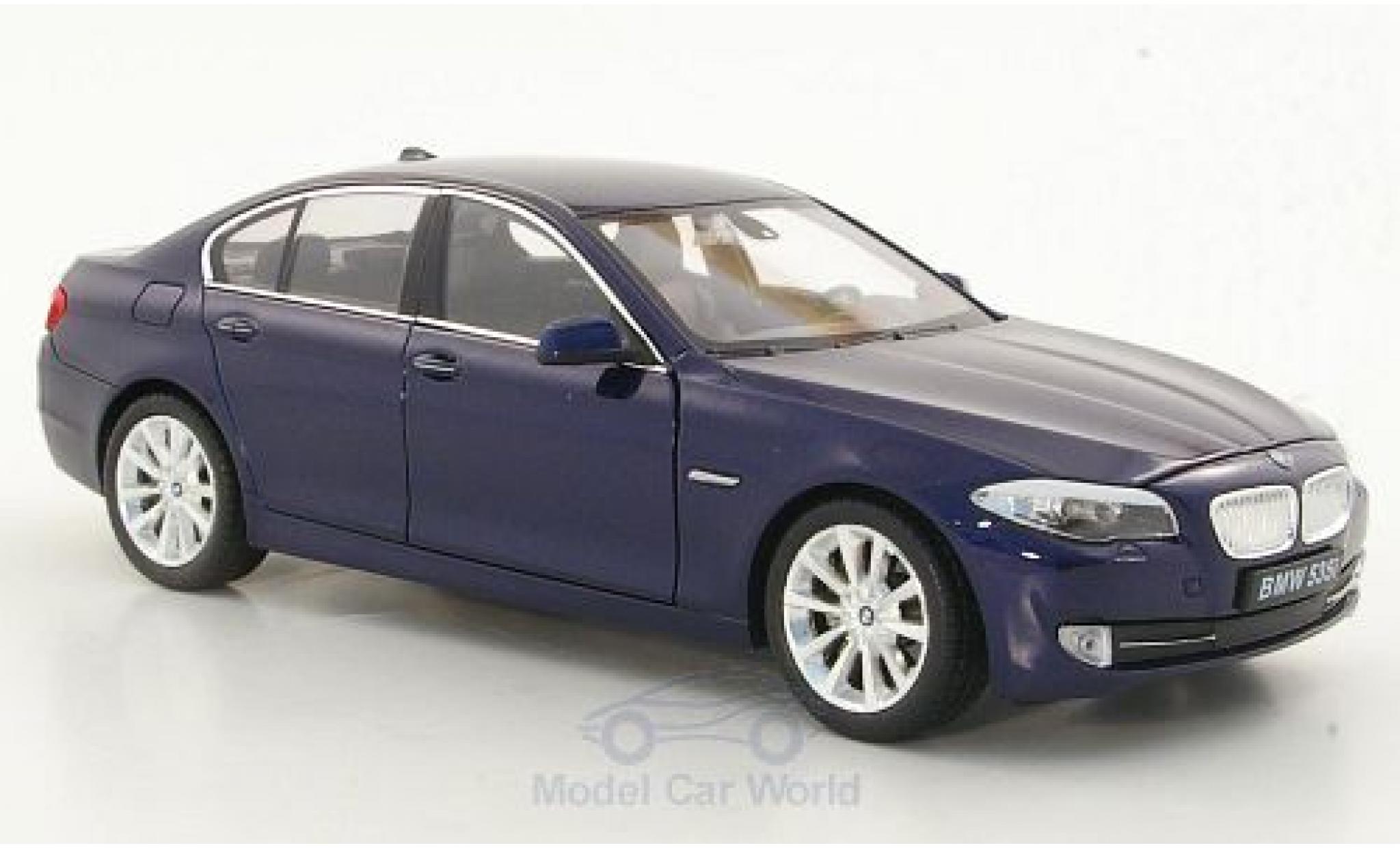 Bmw 535 F10 1/24 Welly i (F10) metallic blauw modelauto