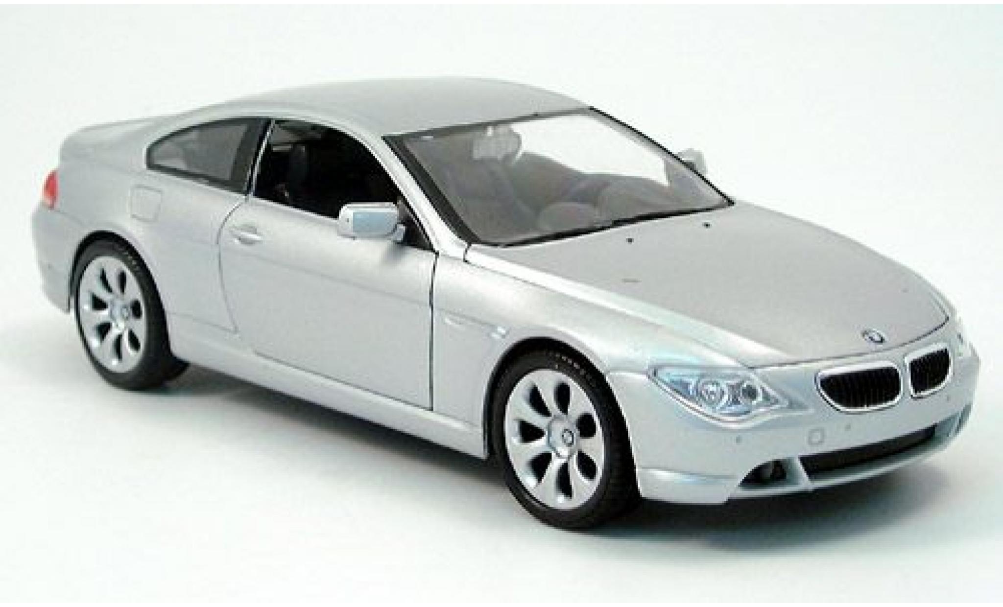 Bmw 645 1/24 Welly CI grijs 2004 1:24 modelauto