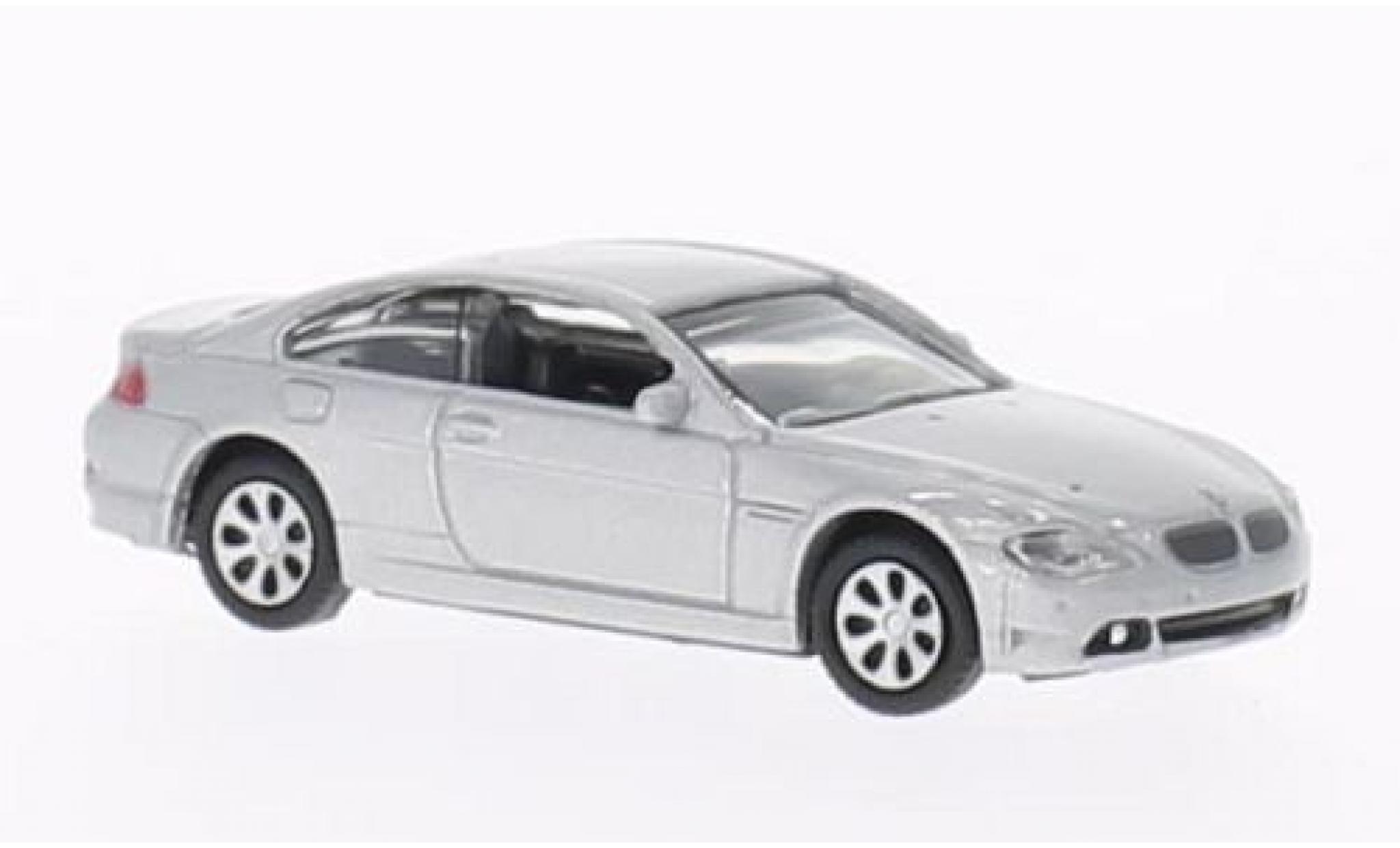 Bmw 645 1/87 Welly ci grijs modelauto