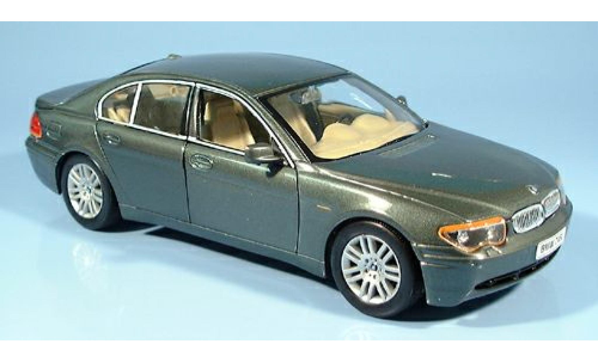 Bmw 745 1/24 Welly i met. groen 2002 1:24 modelauto