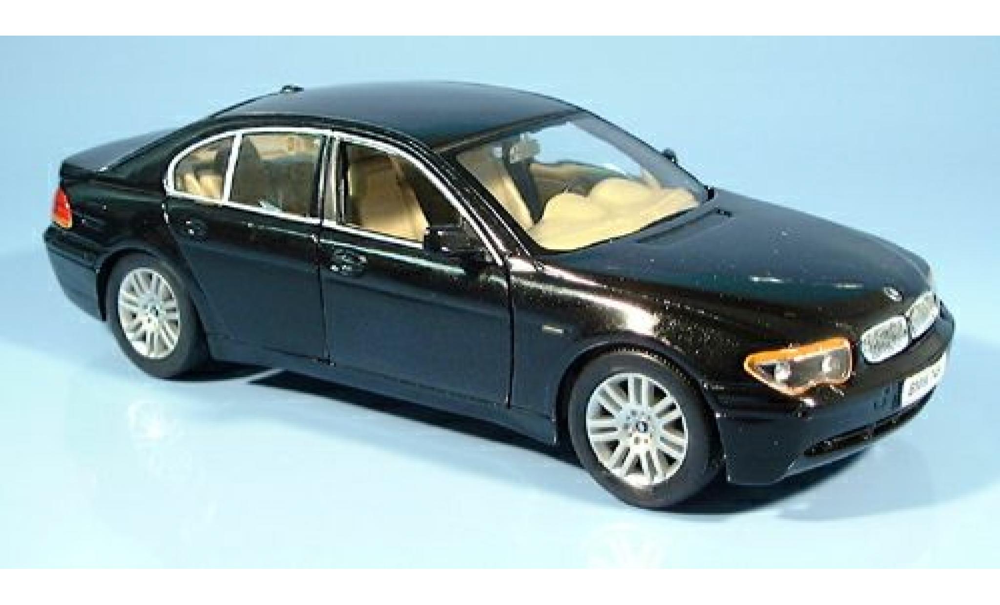 Bmw 745 1/24 Welly i zwart 2002 1:24 modelauto