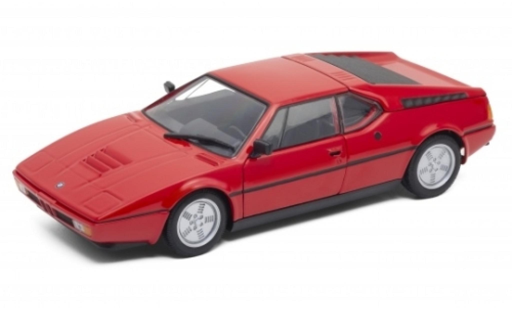 Bmw M1 1/24 Welly rood 1978 modelauto