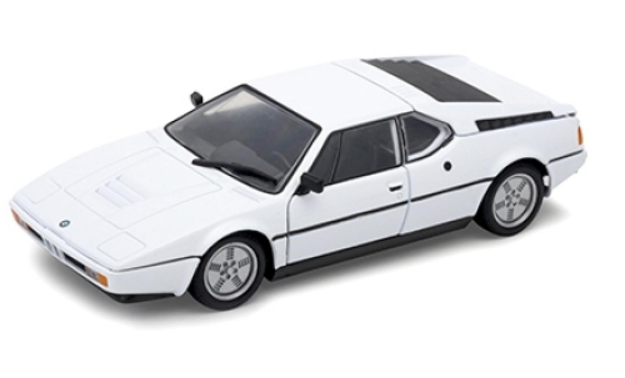 Bmw M1 1/24 Welly wit 1978 modelauto
