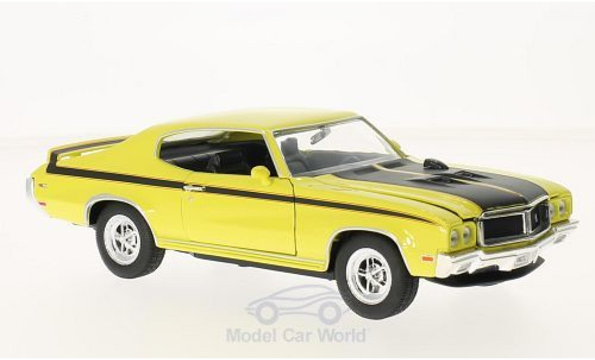Buick GS 1/24 Welly X geel/zwart 1970 modelauto