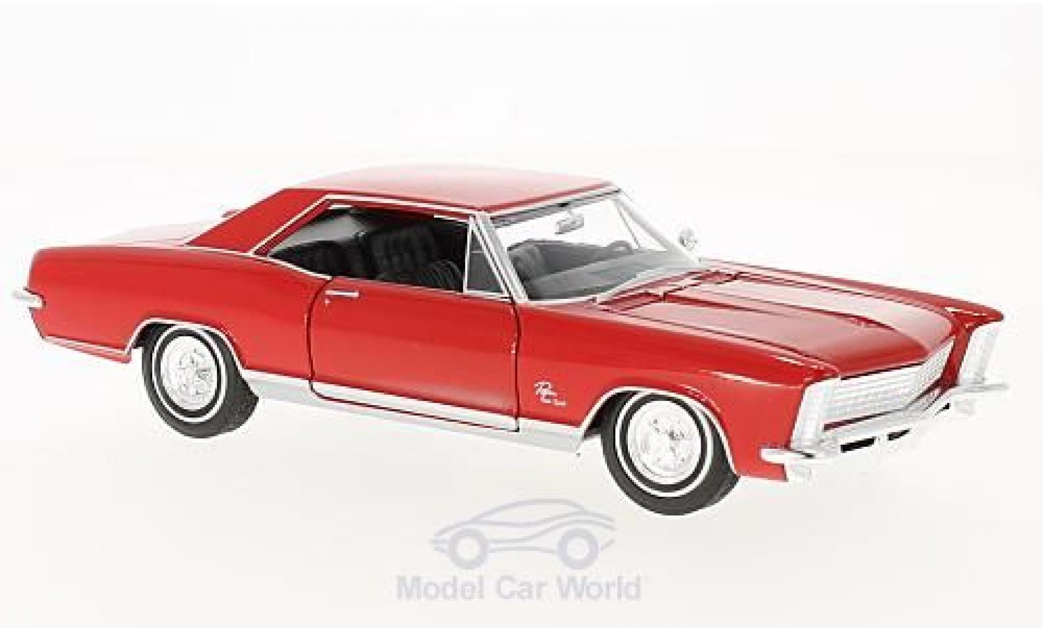 Buick Riviera 1/24 Welly Grand Sport rood 1965 modelauto