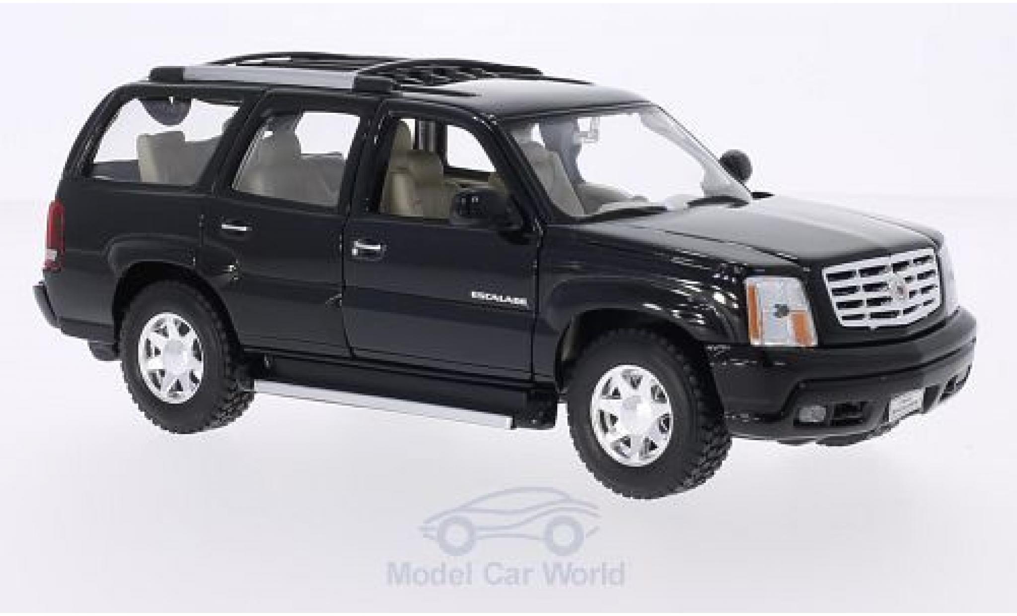 Cadillac Escalade 1/24 Welly zwart 2002 modelauto