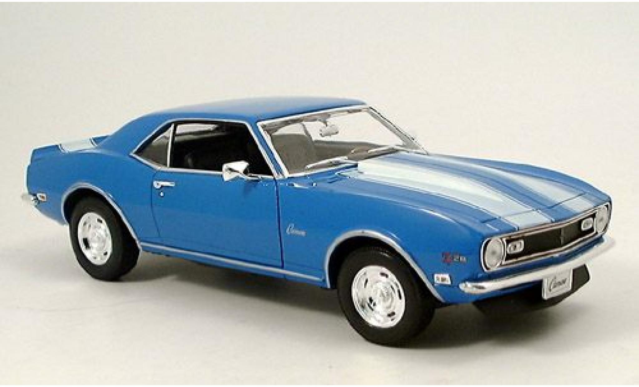 Chevrolet Camaro 1/18 Welly Z28 blauw 1968 1:18 modelauto