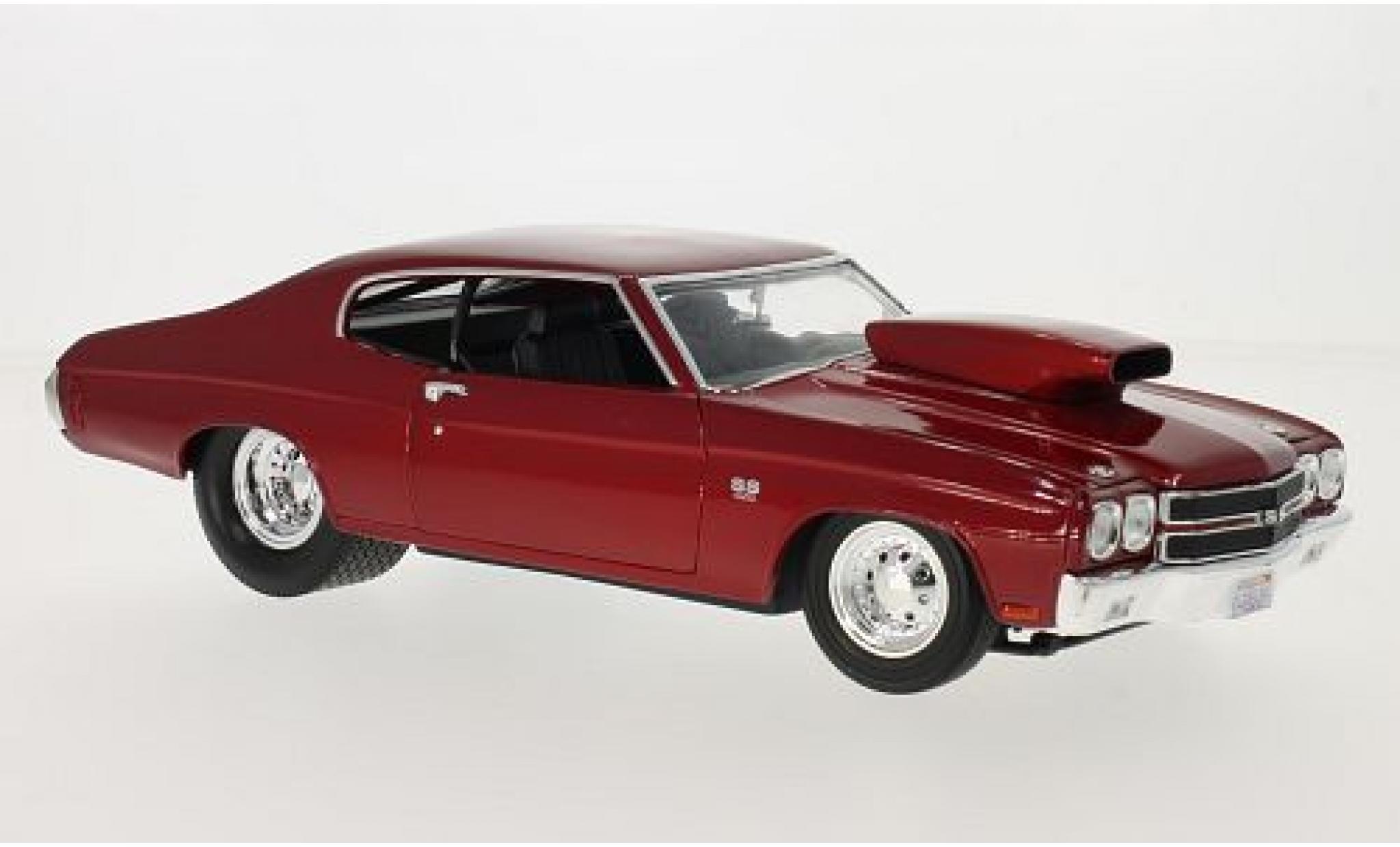 Chevrolet Chevelle 1/18 Welly Pro Street rood 1970 1:18 modelauto