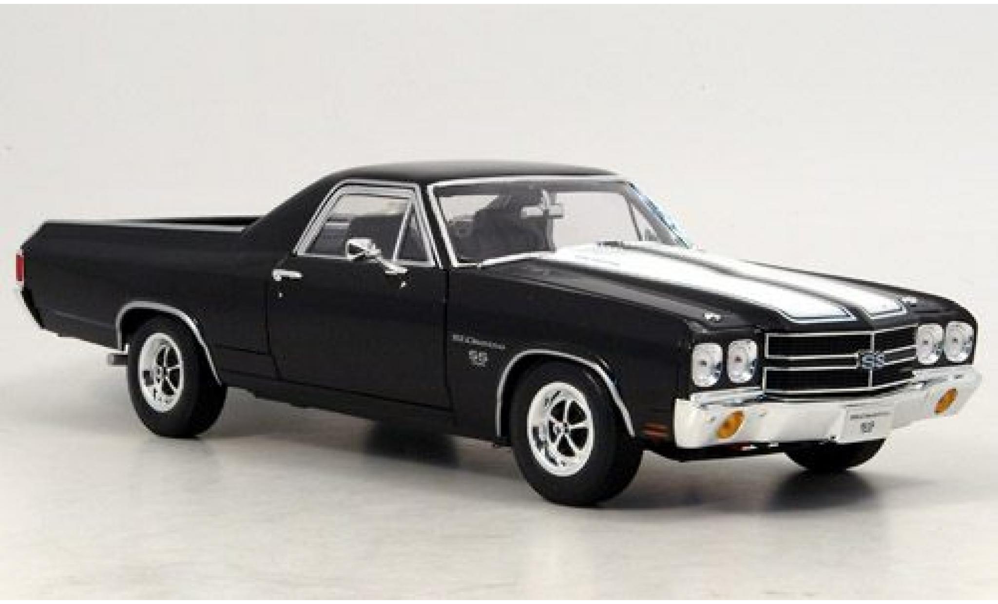 Chevrolet El Camino 1/18 Welly SS 396 zwart 1970 1:18 modelauto
