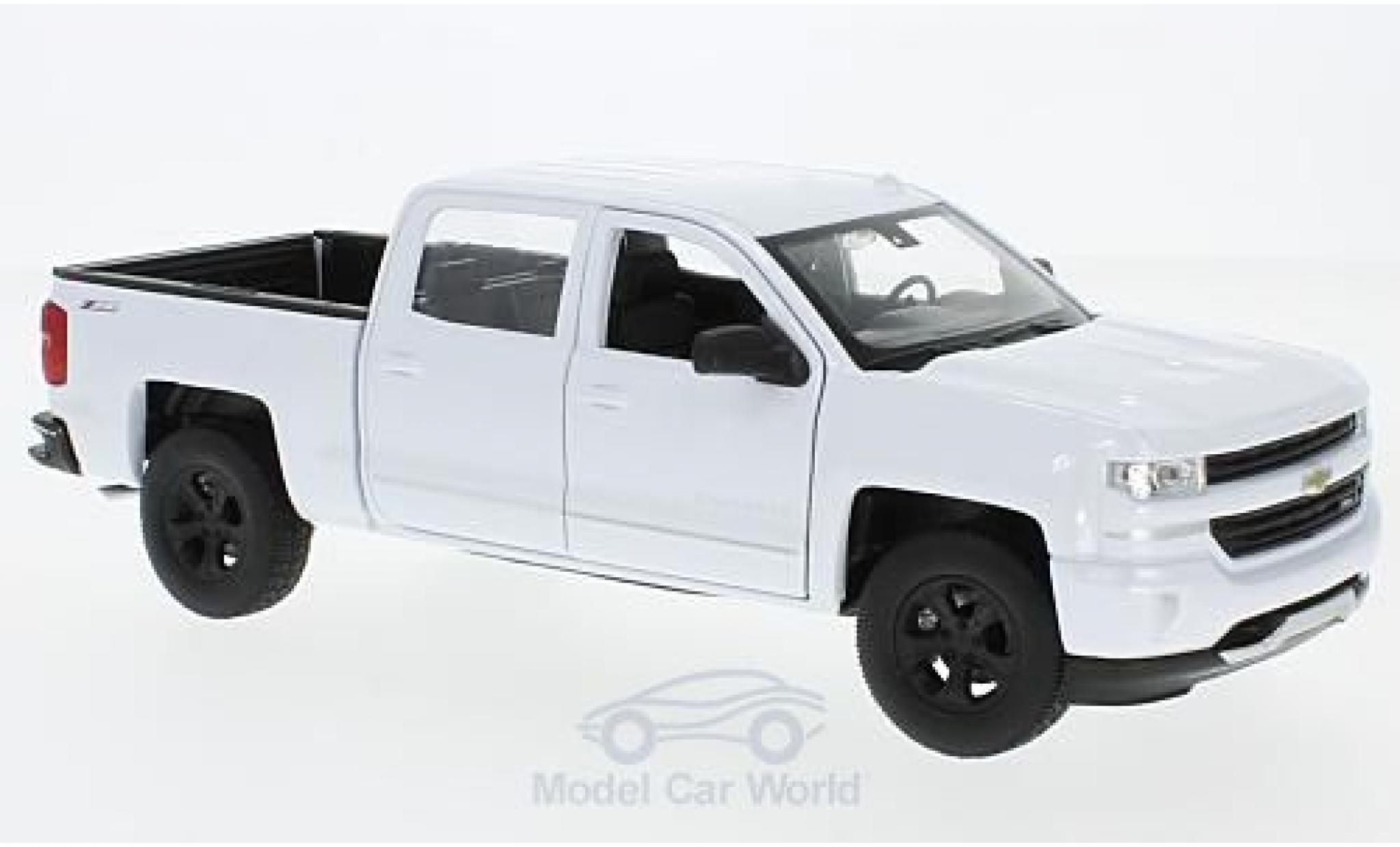Chevrolet Silverado 1/24 Welly wit modelauto