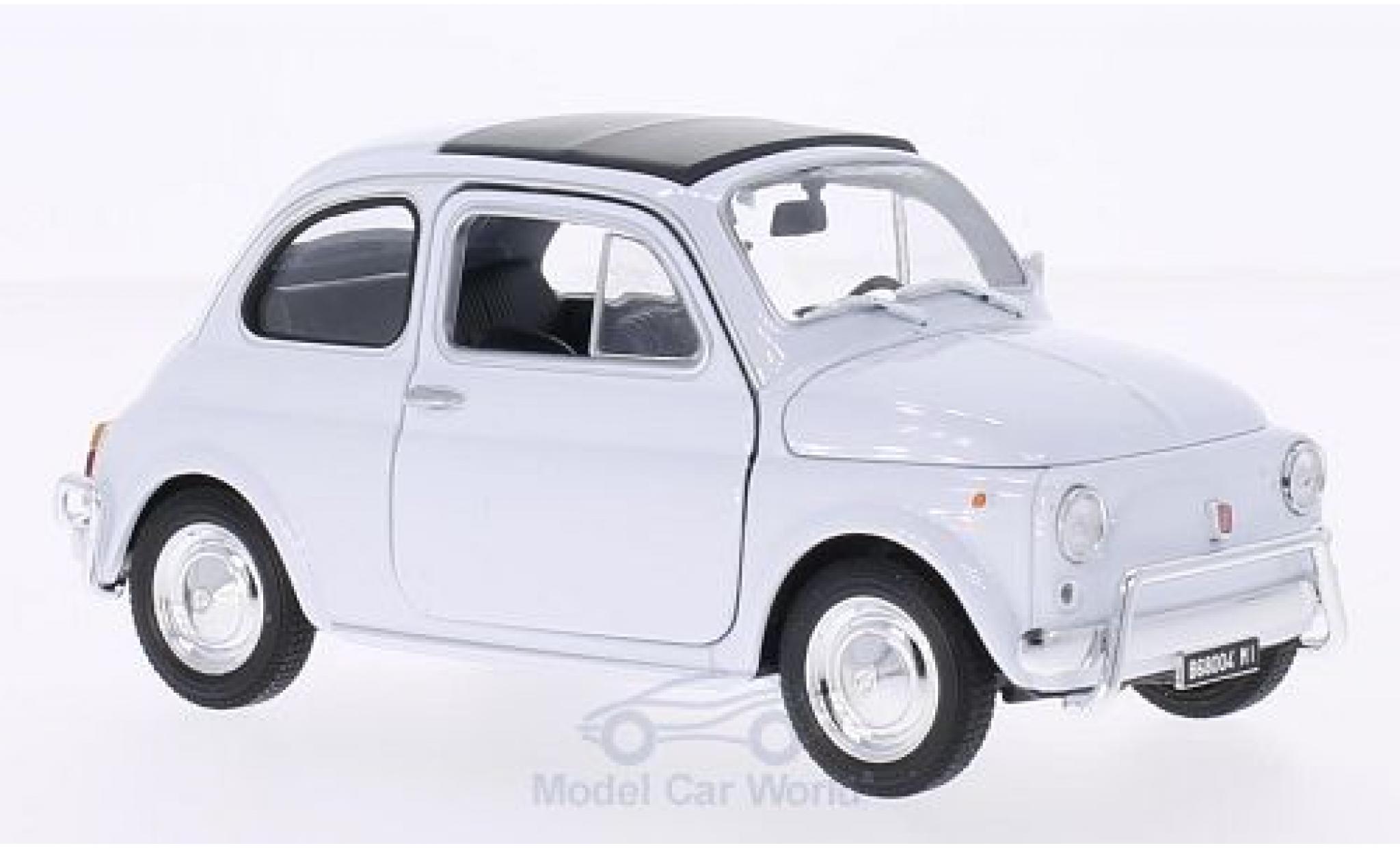 Fiat 500 1/24 Welly wit modelauto