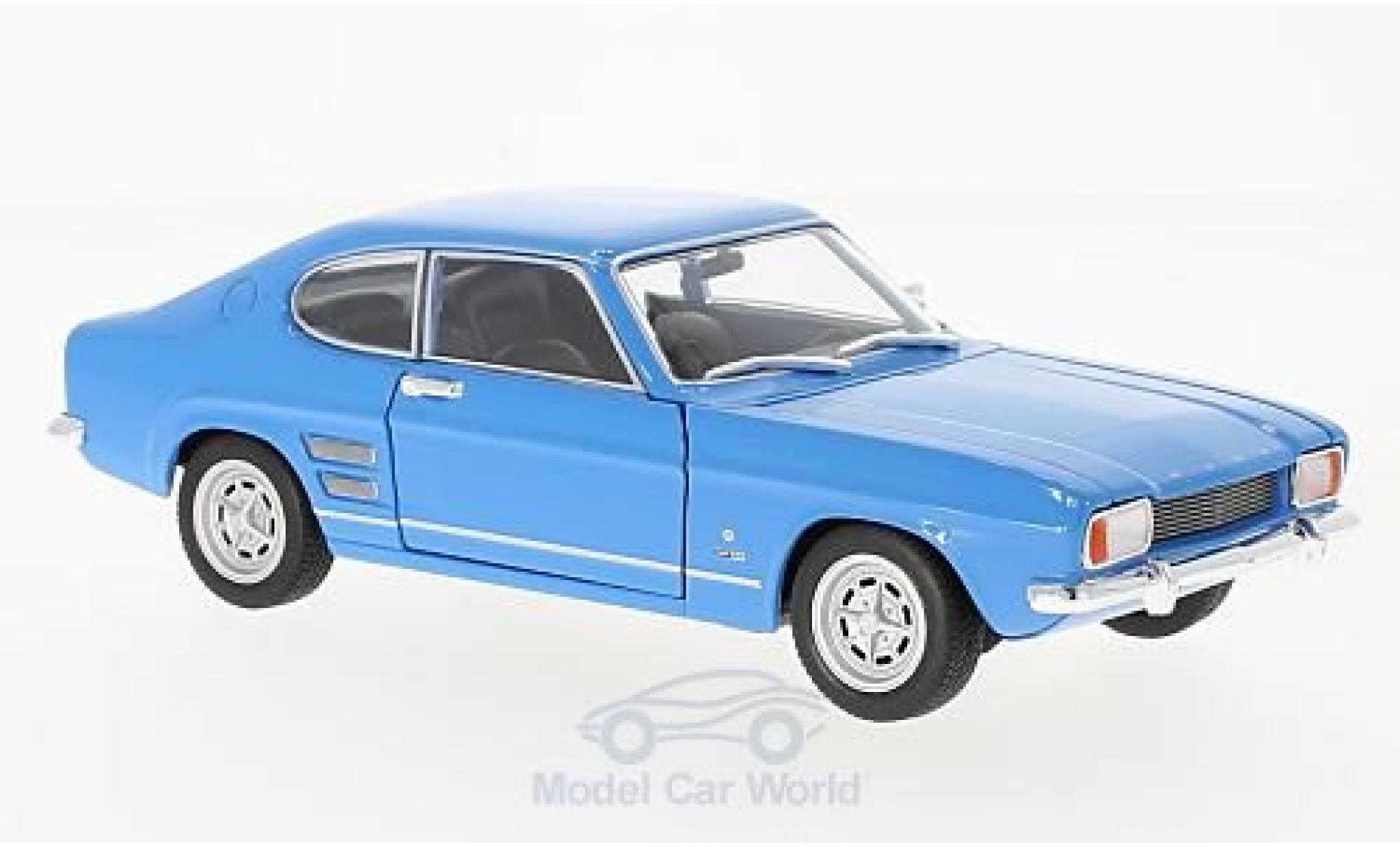 Ford Capri 1/24 Welly I 1600 GT XLR blauw 1969 modelauto