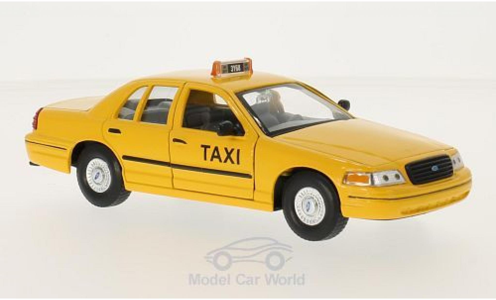 Ford Crown 1/24 Welly Victoria New York Taxi 1999 ohne Vitrine modelauto
