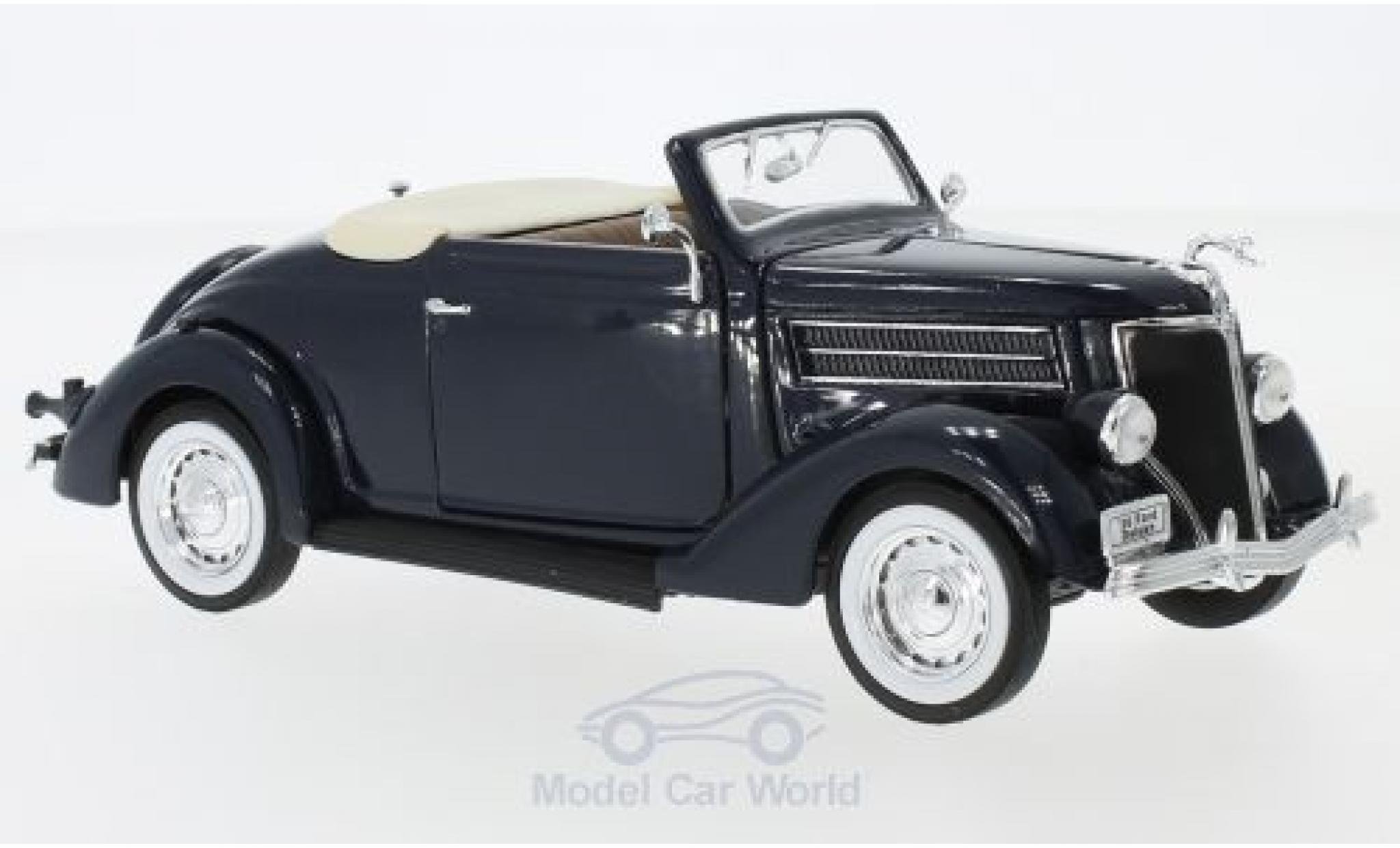 Ford Deluxe 1/24 Welly Cabriolet blauw 1936 modelauto
