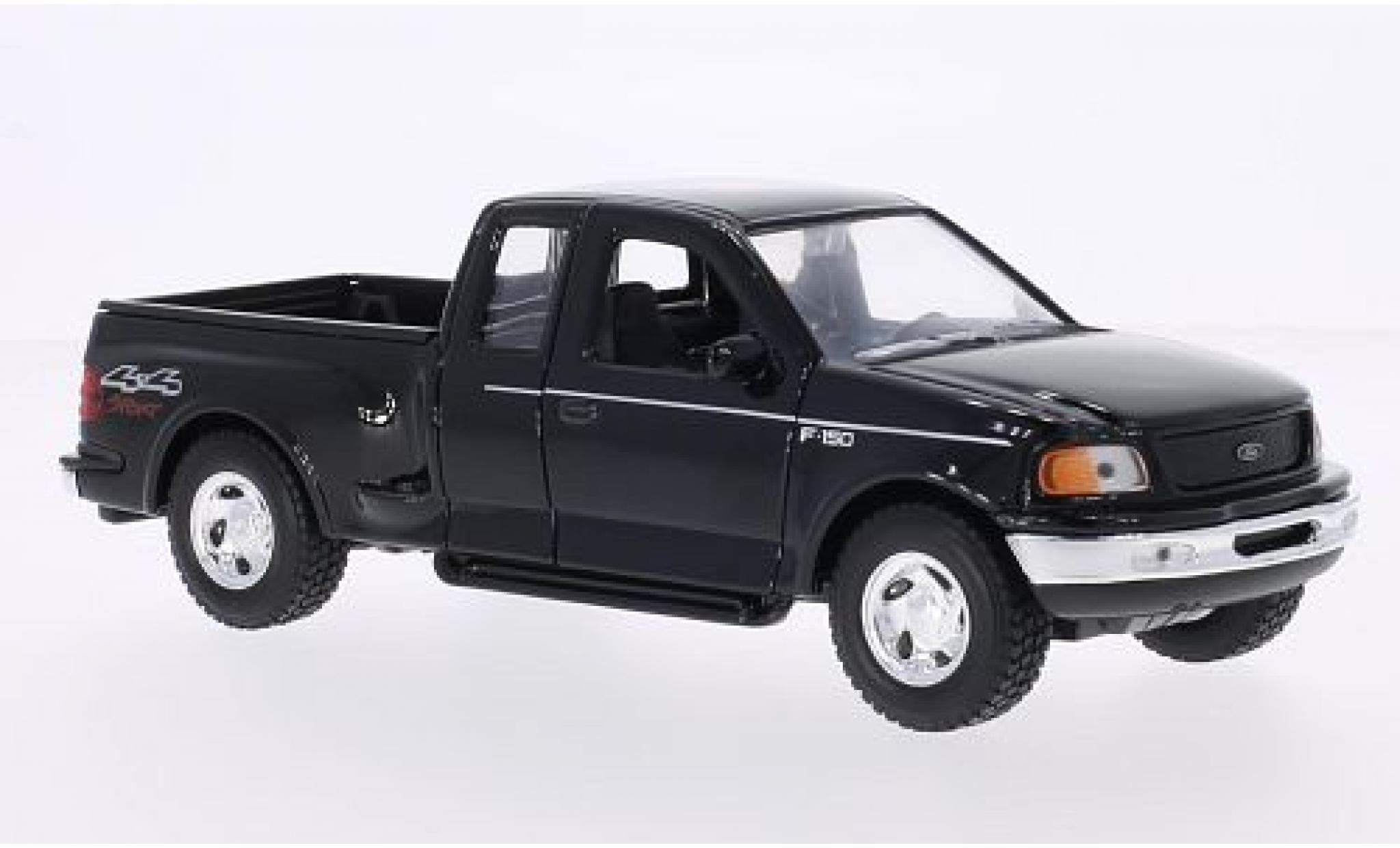 Ford F-1 1/24 Welly 50 Flareside Supercab zwart 1999 modelauto