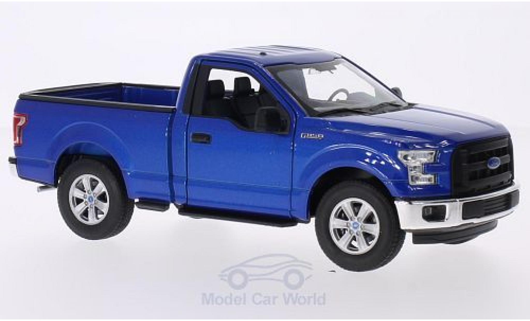 Ford F-1 1/24 Welly 50 metallic blauw 2015 modelauto