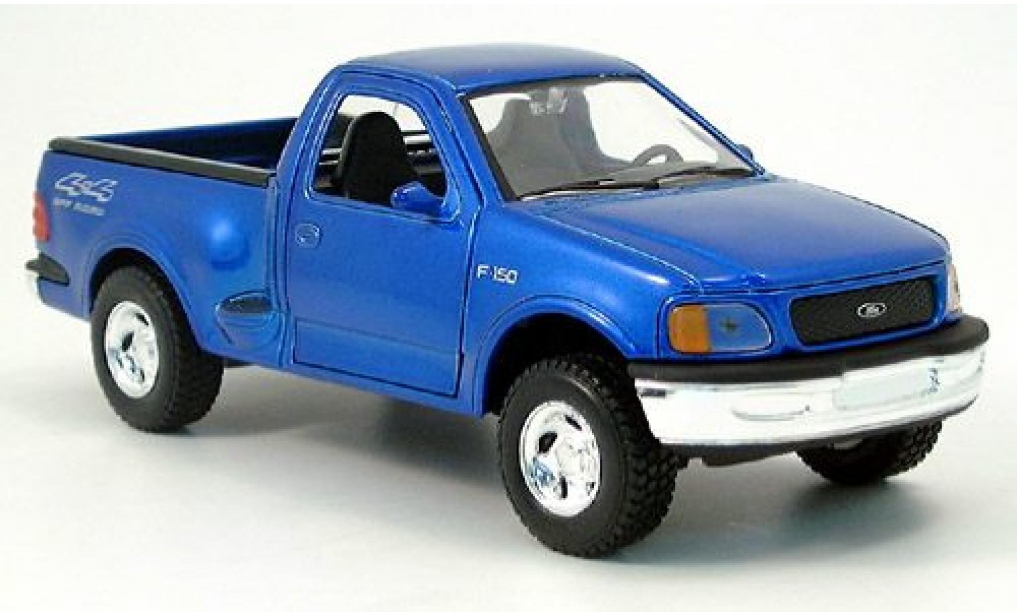 Ford F-150 1/24 Welly F 150 Styleside blauw 1999 1:24 modelauto