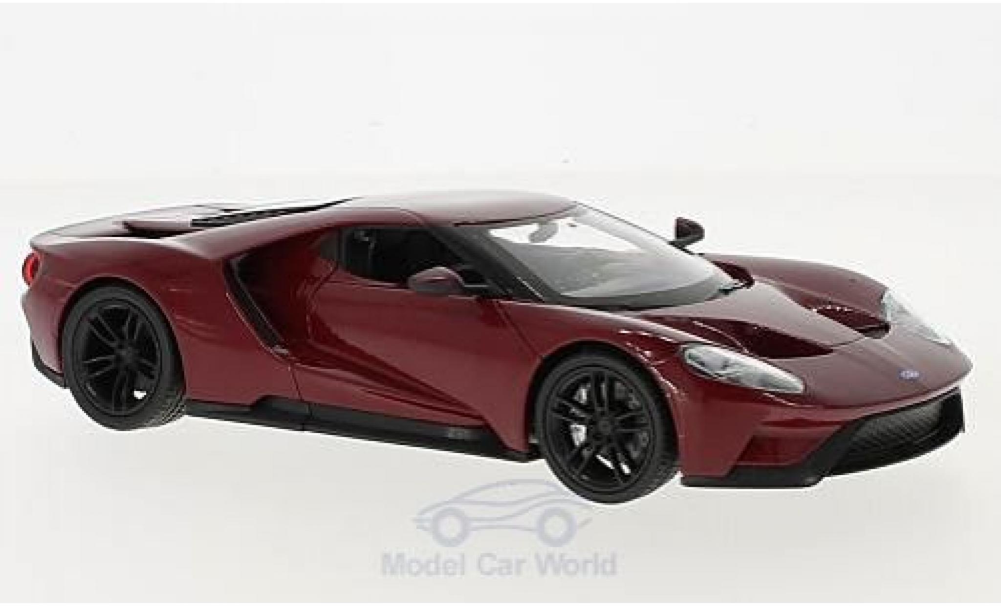 Ford GT 1/24 Welly rood 2017 modelauto