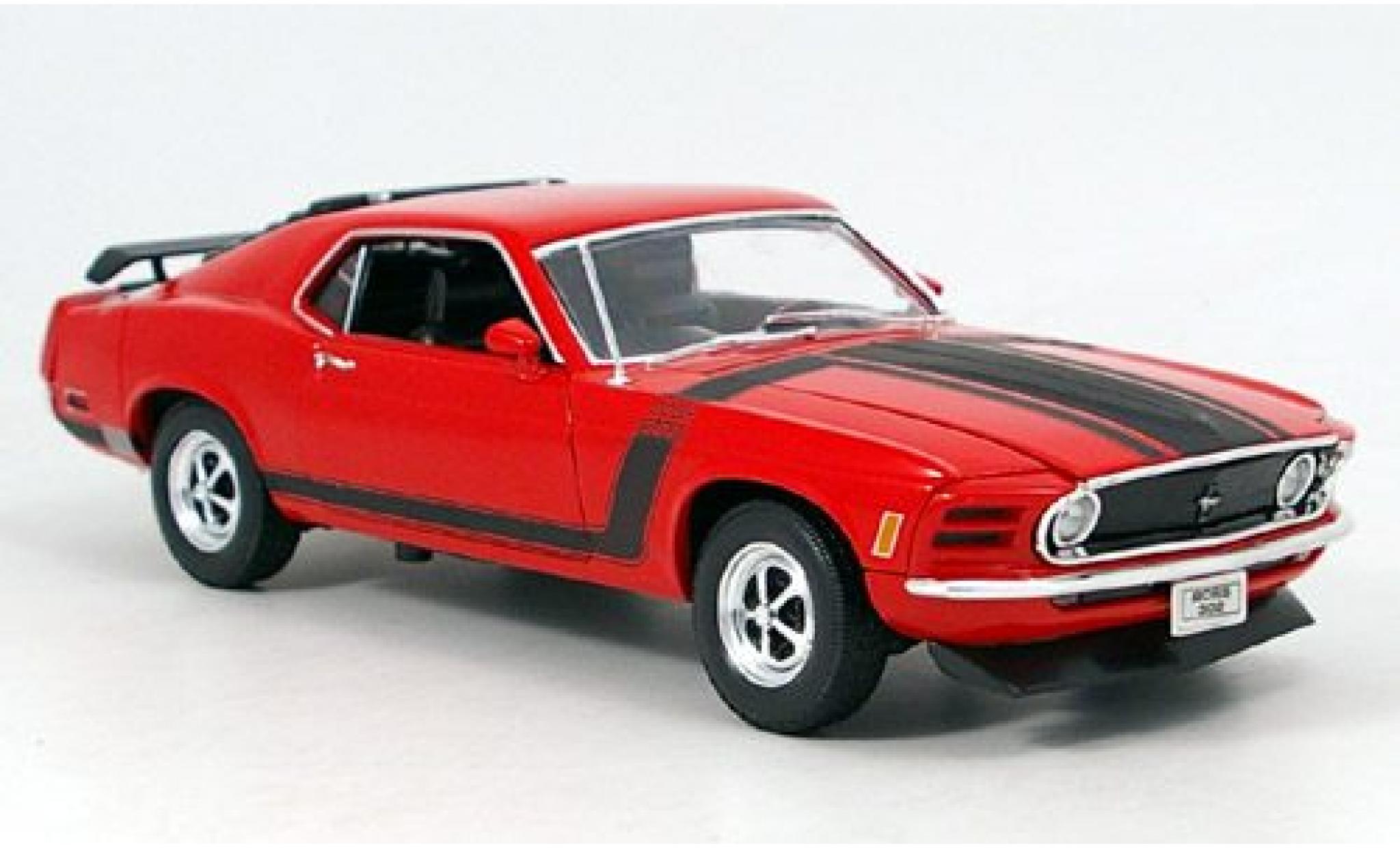 Ford Mustang 1/18 Welly Boss rood 1970 modelauto