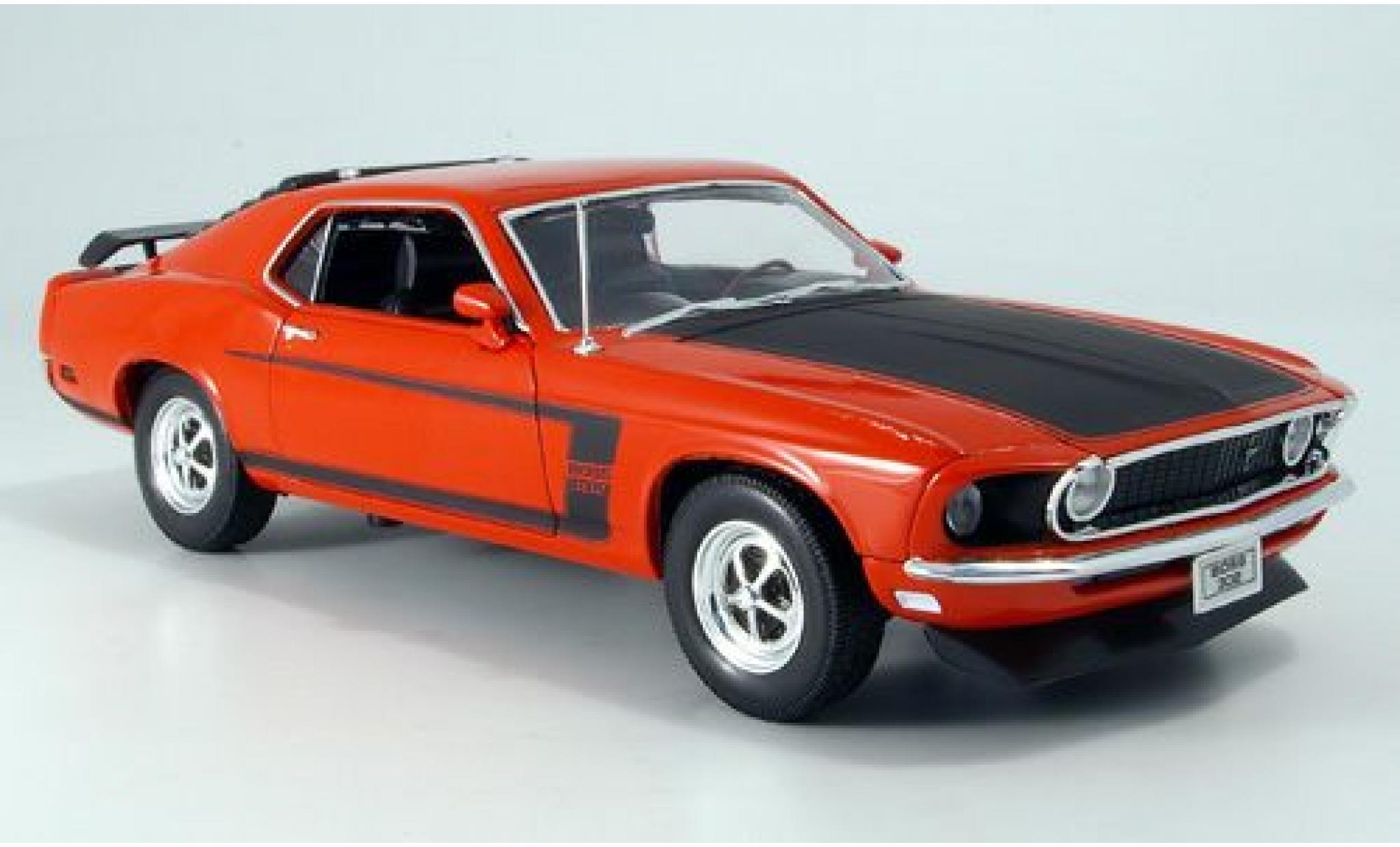 Ford Mustang 1/18 Welly Boss rood/zwart 1969 1:18 modelauto