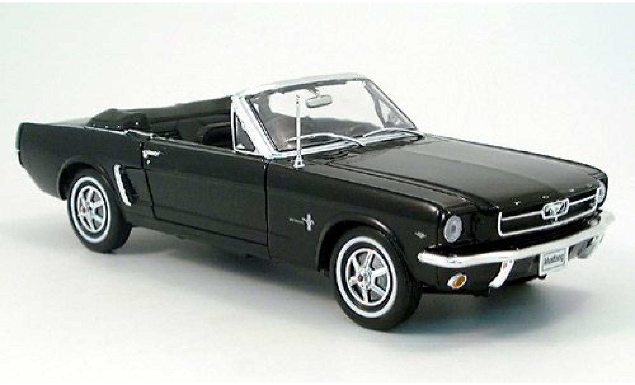 Ford Mustang 1/18 Welly Cabriolet zwart 1964 1:18 modelauto