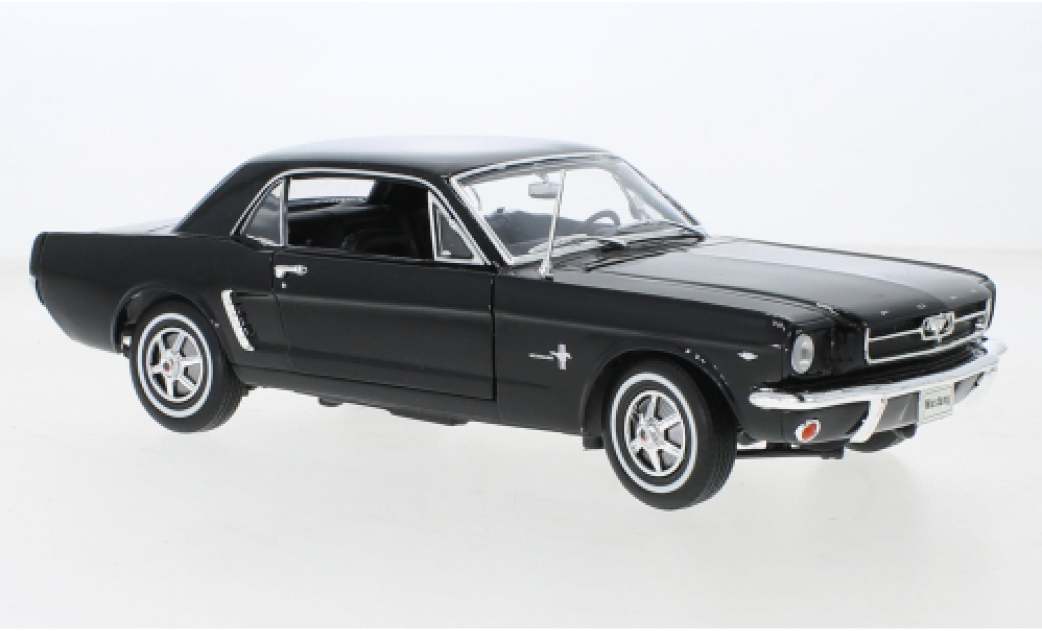 Ford Mustang 1/18 Welly Coupe zwart 1964 1:18 modelauto