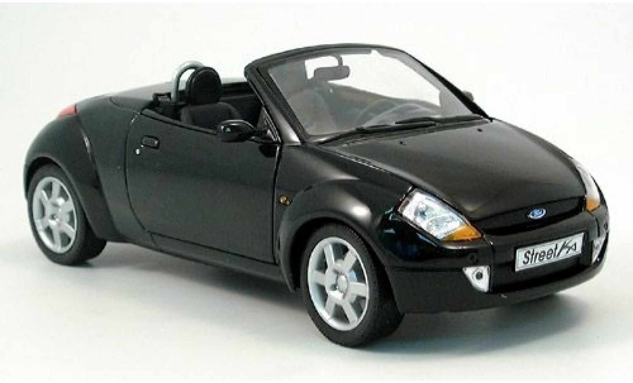 Ford Street Ka 1/18 Welly zwart 1:18 modelauto