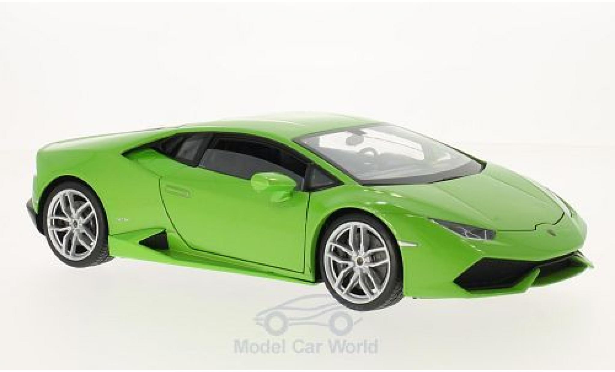 Lamborghini Huracan 1/18 Welly LP 610-4 metallic groen modelauto