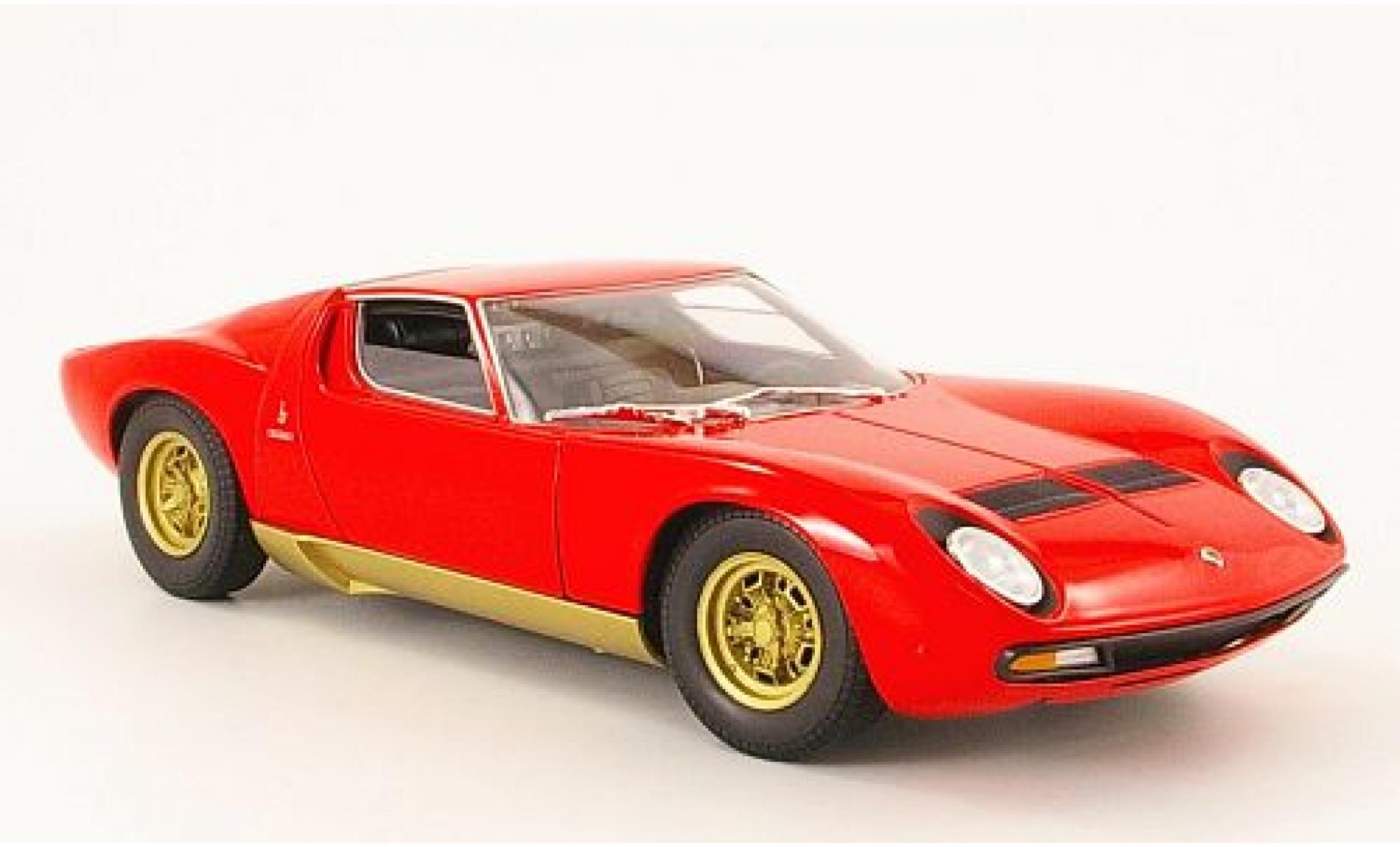 Lamborghini Miura 1/18 Welly SV rood 1971 1:18 modelauto