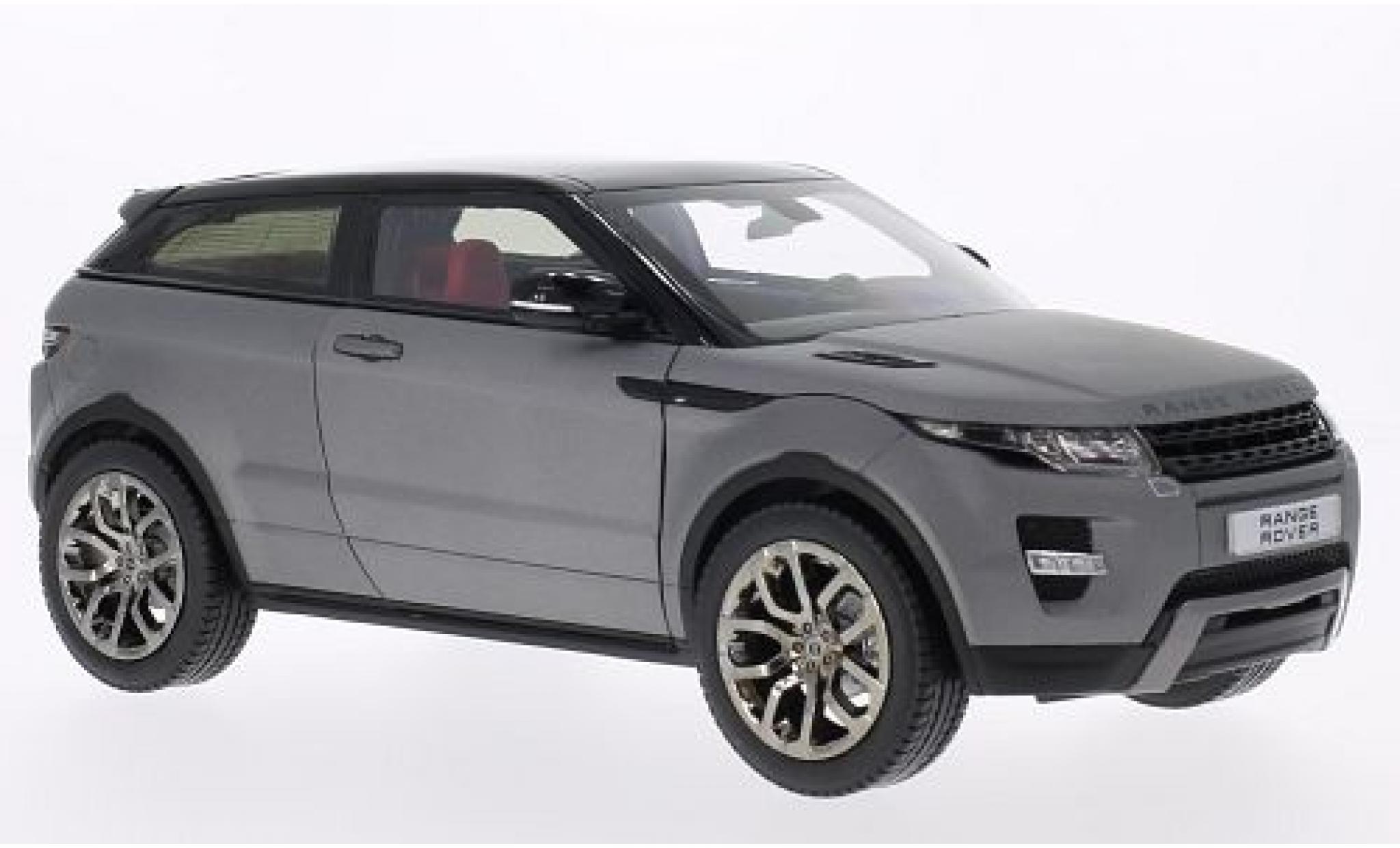 Land Rover Range Rover 1/18 Welly Evoque matt-grijs/zwart GTA Edition modelauto
