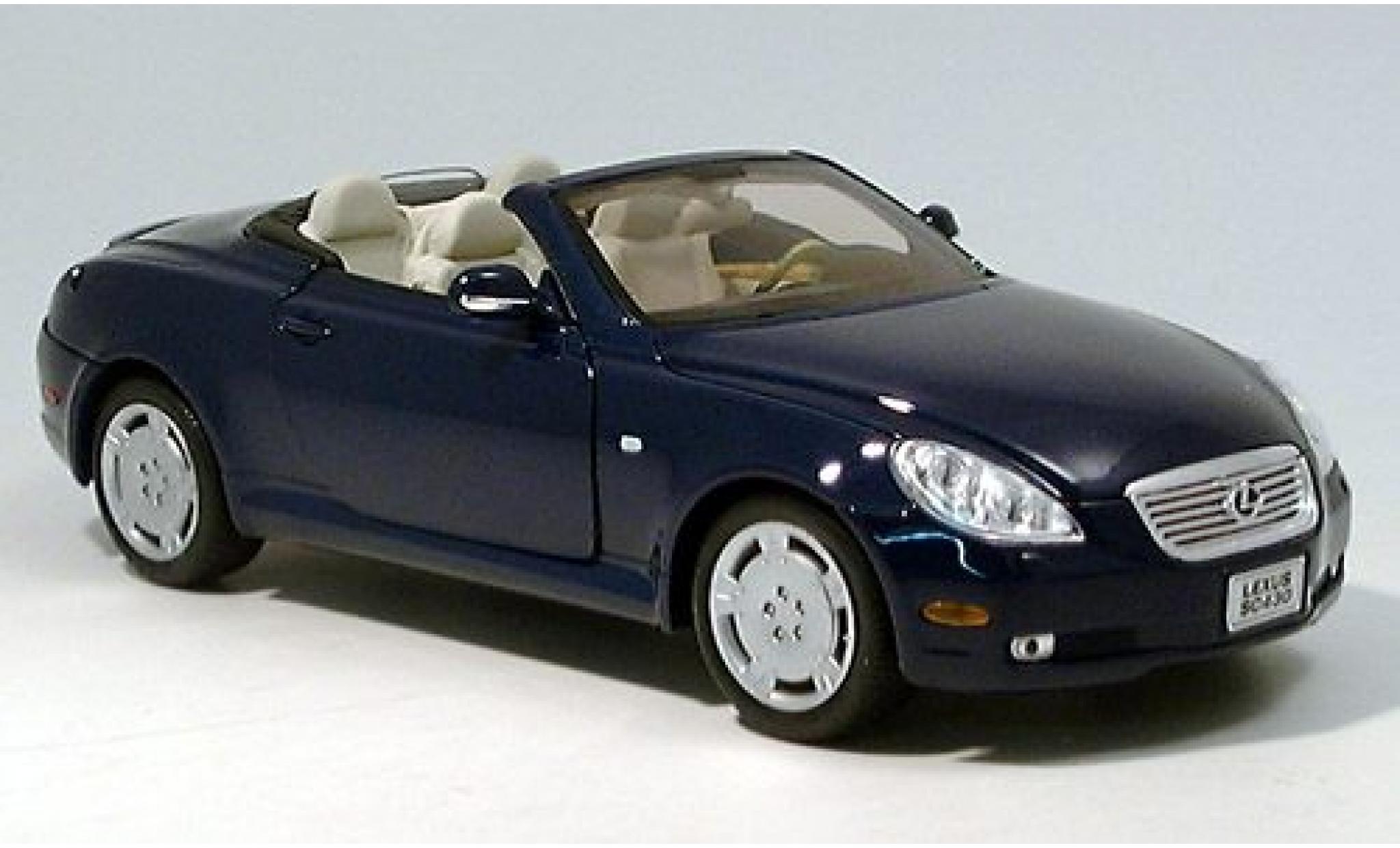 Lexus SC 1/18 Welly 430 Cabriolet blauw 1:18 modelauto