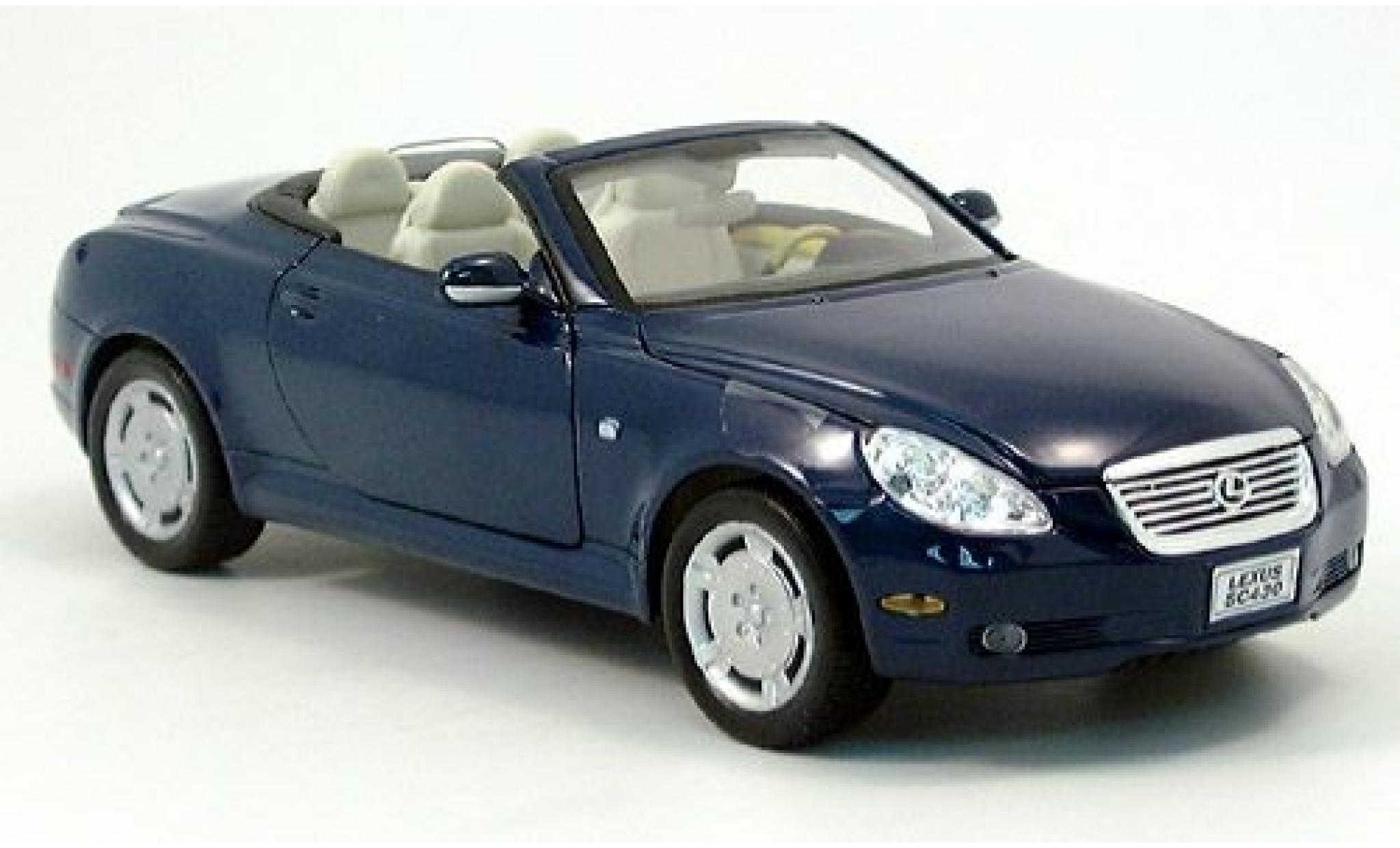 Lexus SC 1/24 Welly 430 dk. blauw 1:24 modelauto
