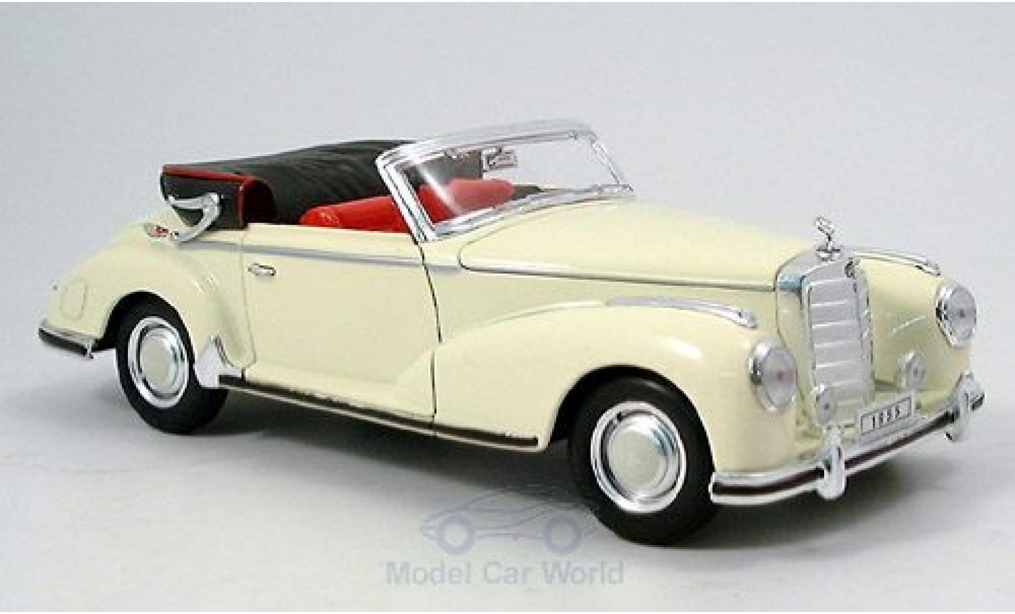Mercedes 300 1/18 Welly S Cabriolet beige 1955 modelauto