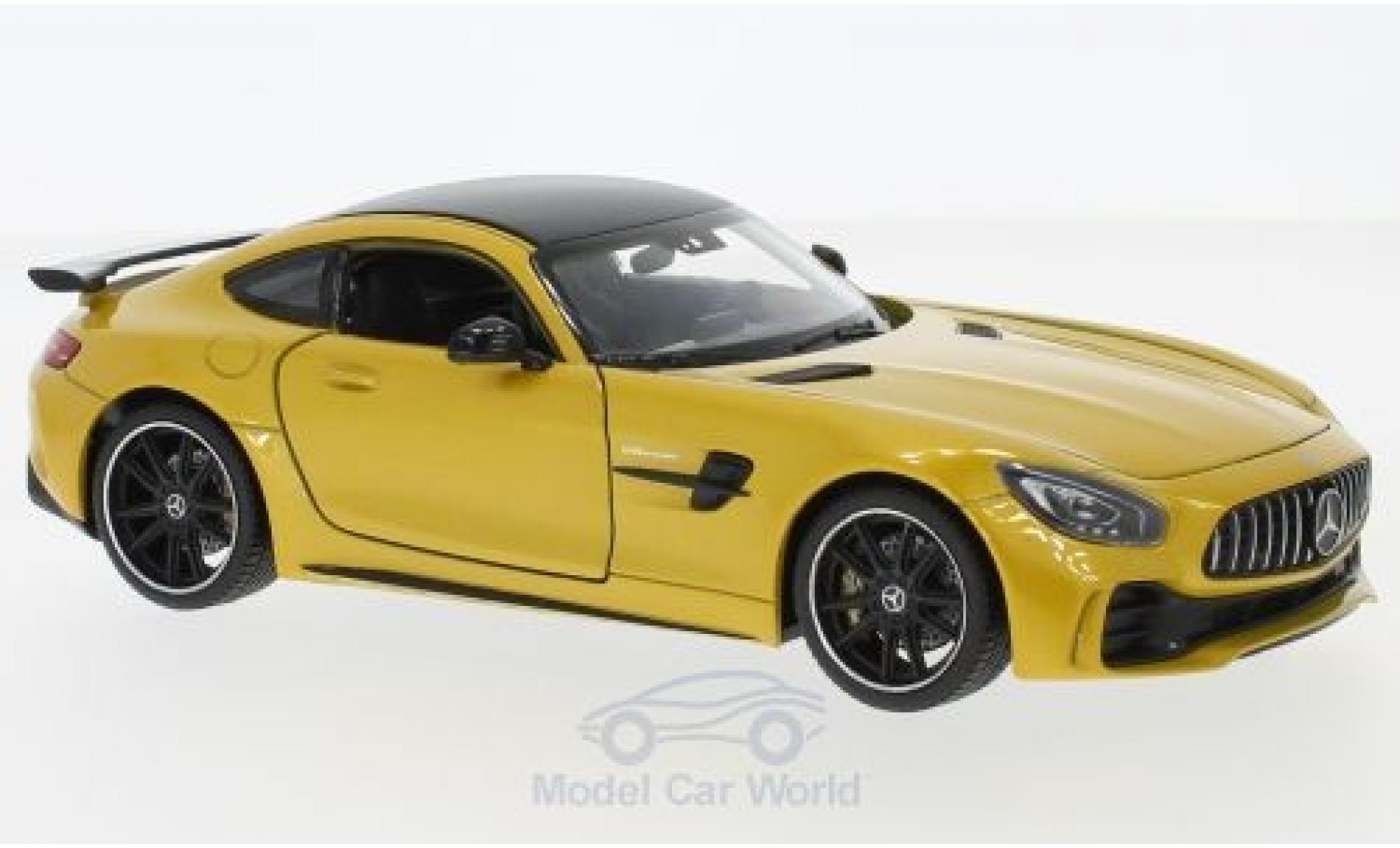 Mercedes AMG GT 1/24 Welly R metallic geel modelauto