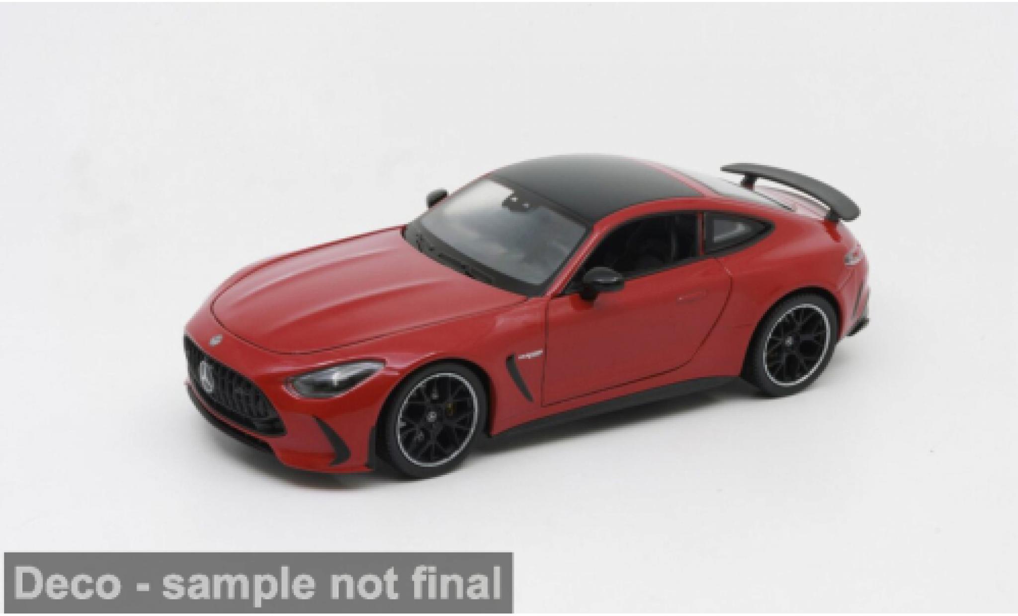Mercedes AMG GT 1/24 Welly rood/zwart 1:24 modelauto