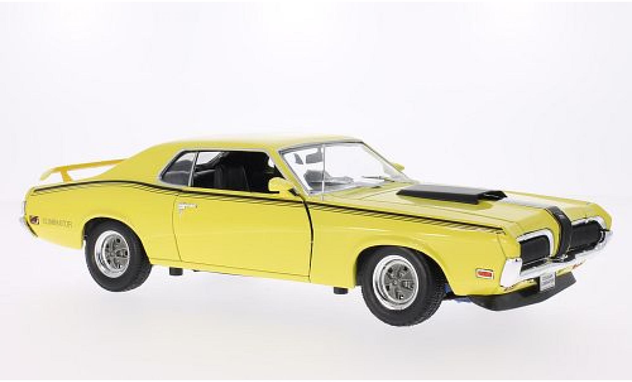 Mercury Cougar 1/18 Welly Eliminator geel/matt-zwart 1970 modelauto
