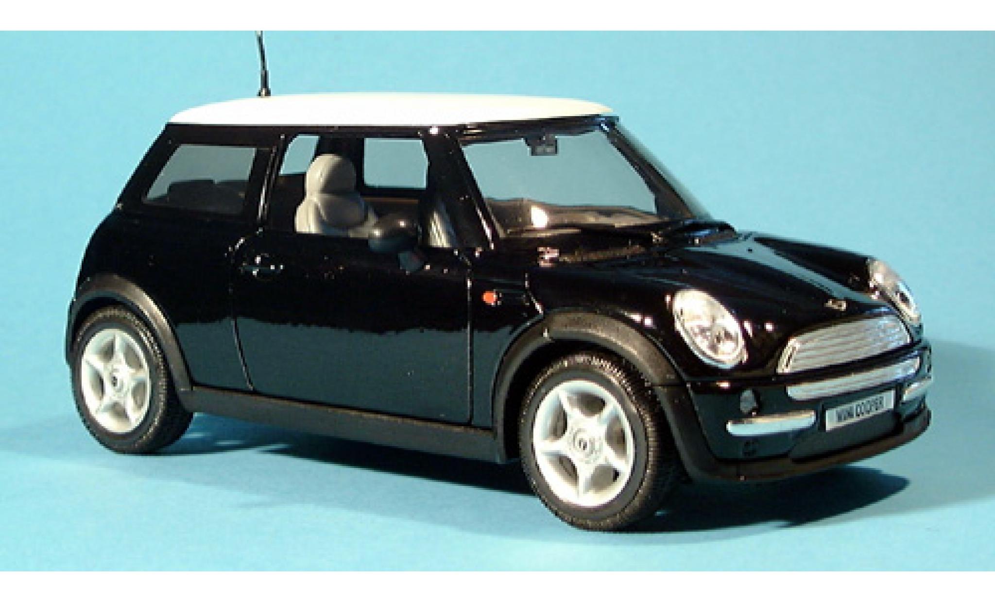 Mini Cooper 1/24 Welly zwart 1:24 modelauto