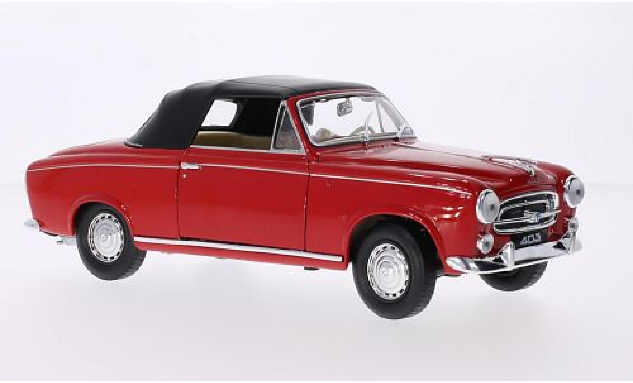 Peugeot 403 1/18 Welly Cabriolet rood 1:18 modelauto