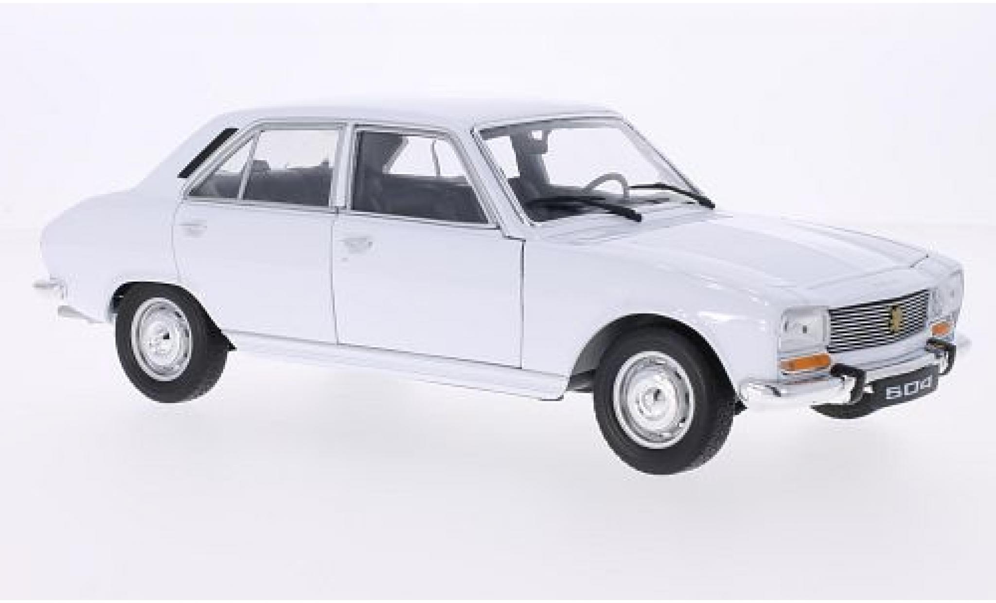 Peugeot 504 1/18 Welly wit 1975 1:18 modelauto