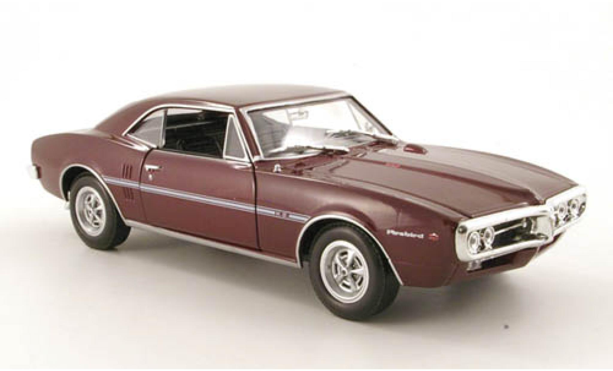 Pontiac Firebird 1/24 Welly met.-dkl.-rood 1967 1:24 modelauto
