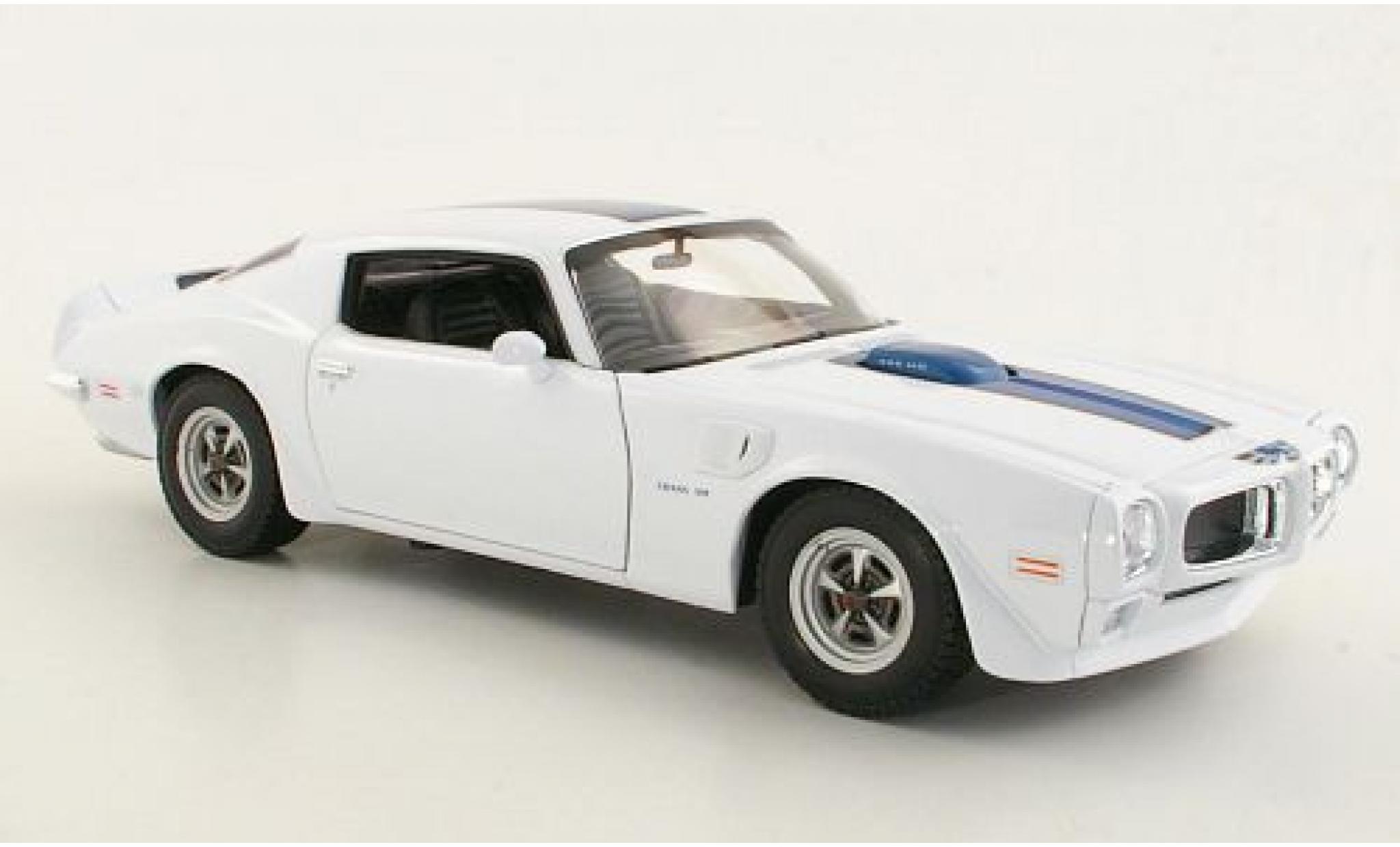 Pontiac Firebird 1/18 Welly Trans Am wit/blauw 1972 1:18 modelauto