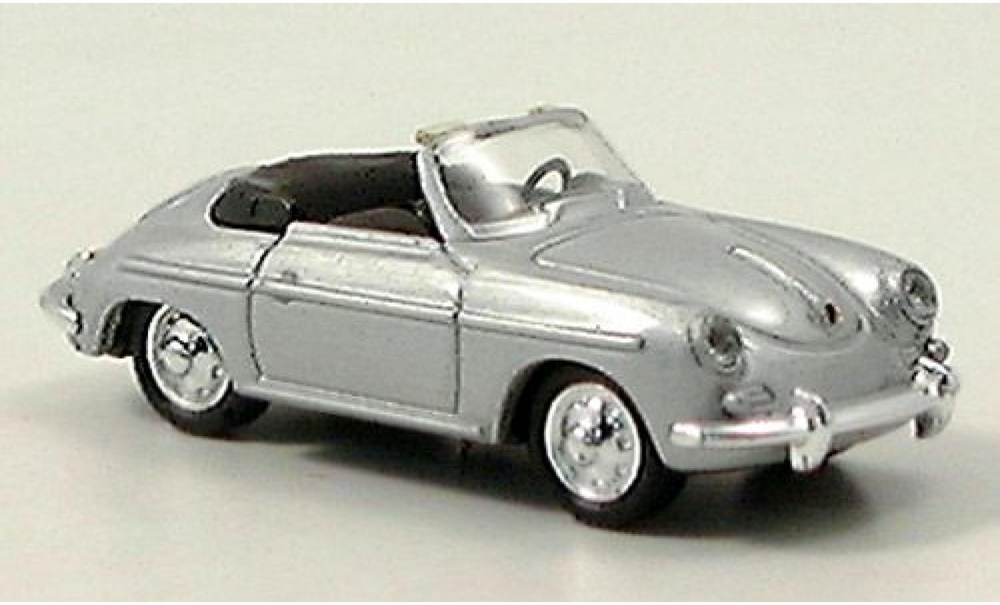 Porsche 356 1/87 Welly B Cabrio grijs 1:87 modelauto