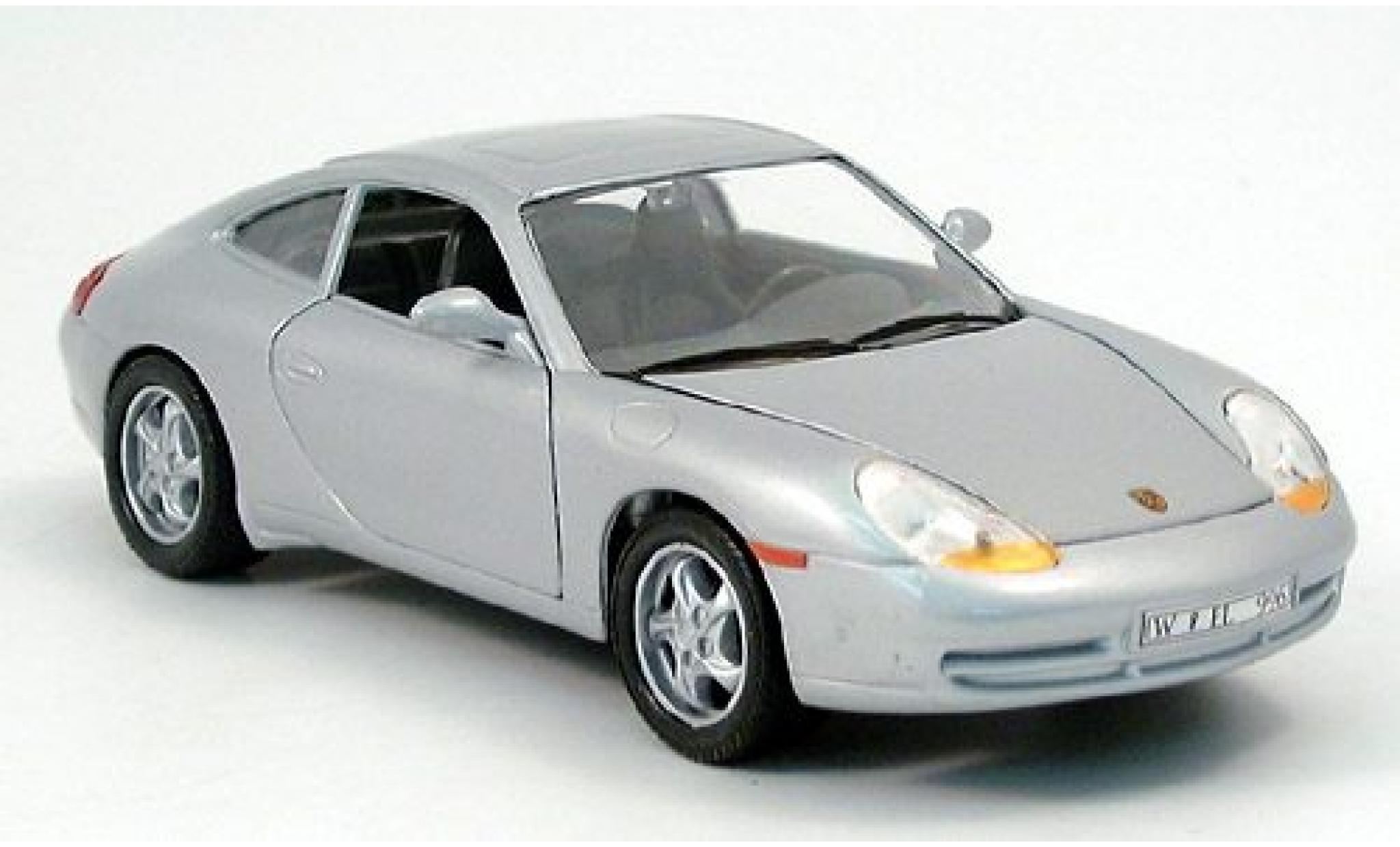 Porsche 996 1/24 Welly 911  grijs 1997 1:24 modelauto