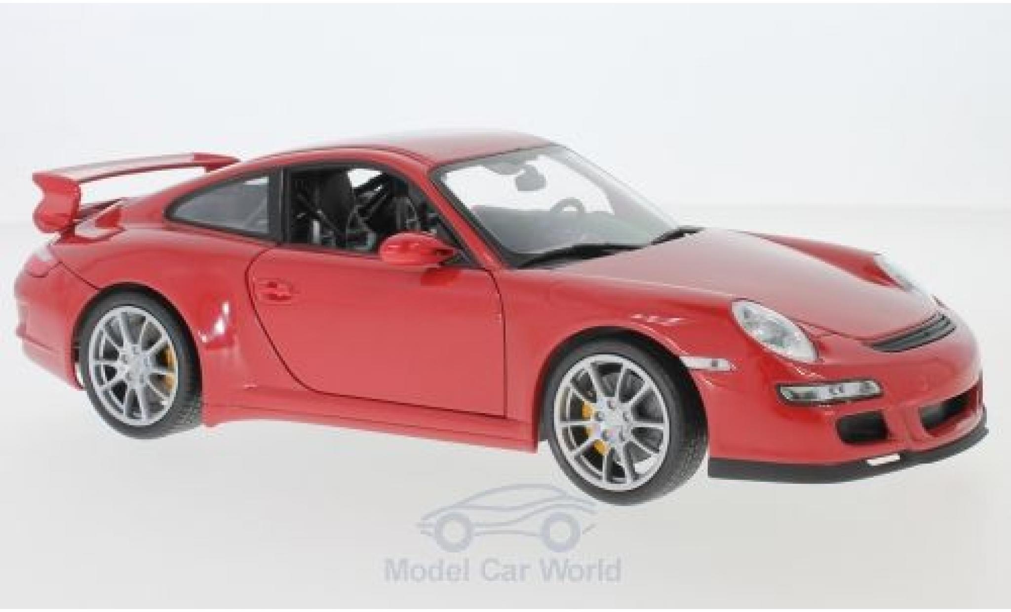 Porsche 997 GT3 1/18 Welly 911 GT3 () rood modelauto