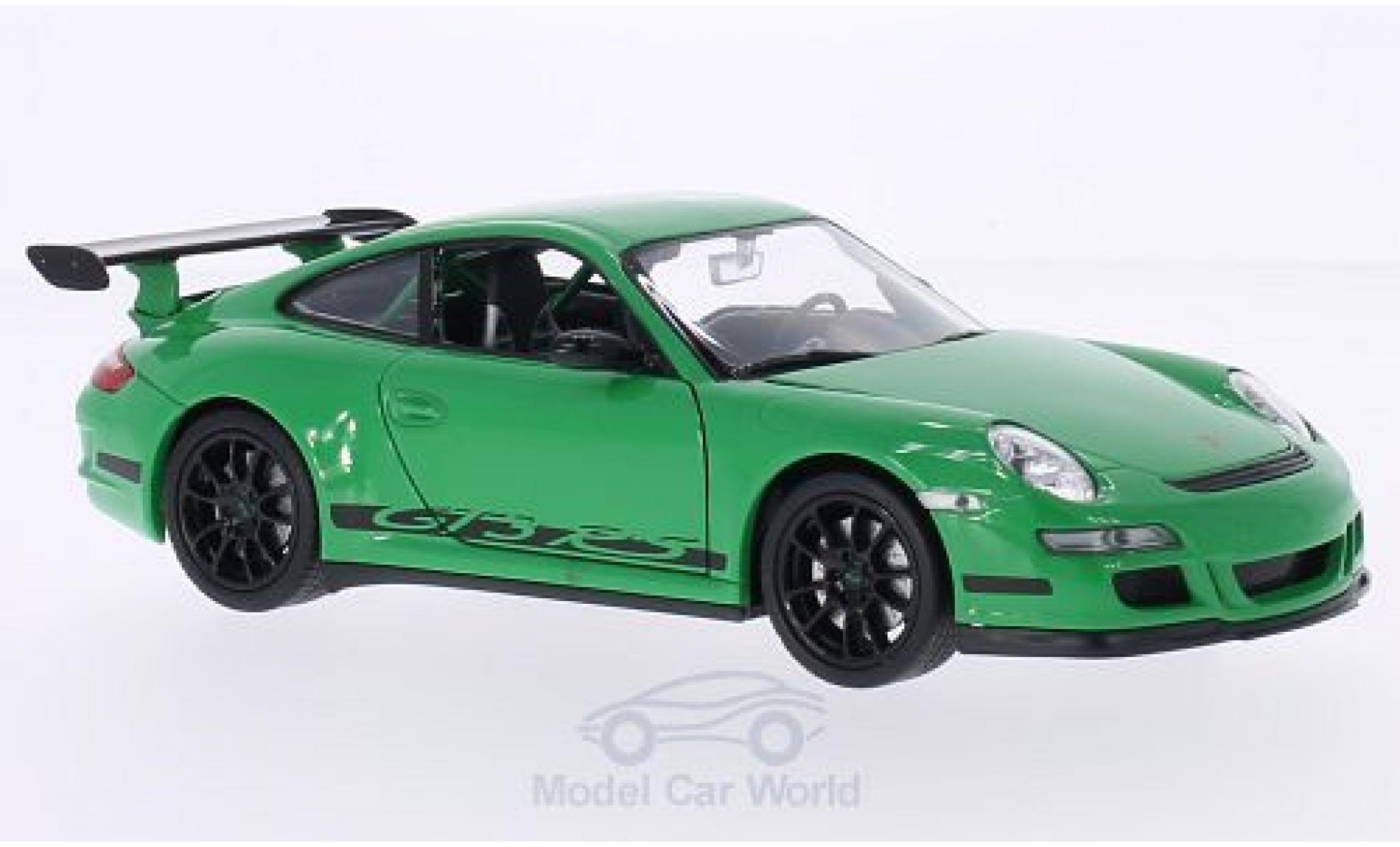 Porsche 997 GT3 RS 1/24 Welly 911 GT3 RS () groen/Dekor modelauto