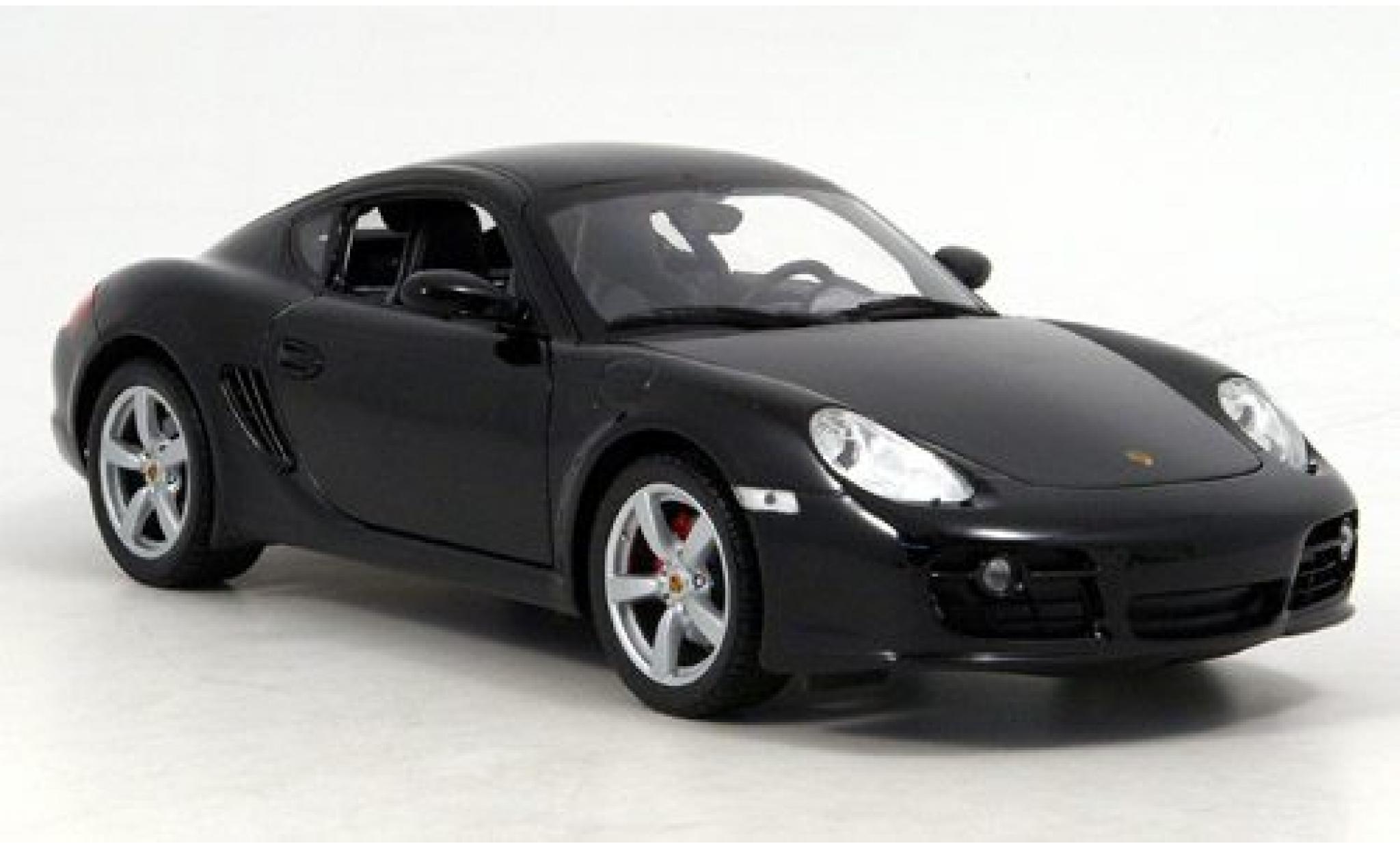 Porsche Cayman 1/18 Welly zwart 1:18 modelauto