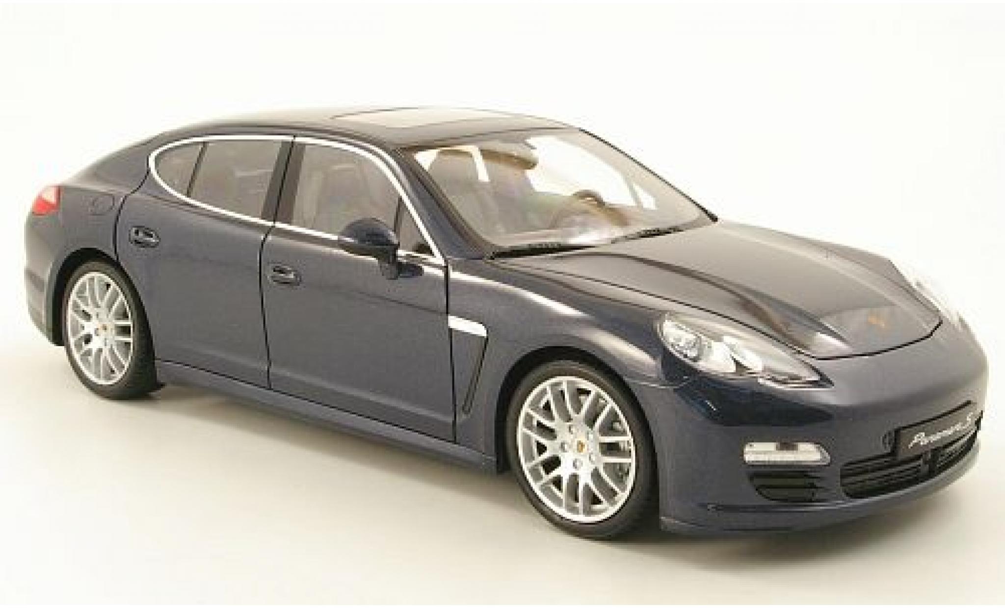 Porsche Panamera S 1/18 Welly met.-blauwgrijs 1:18 modelauto