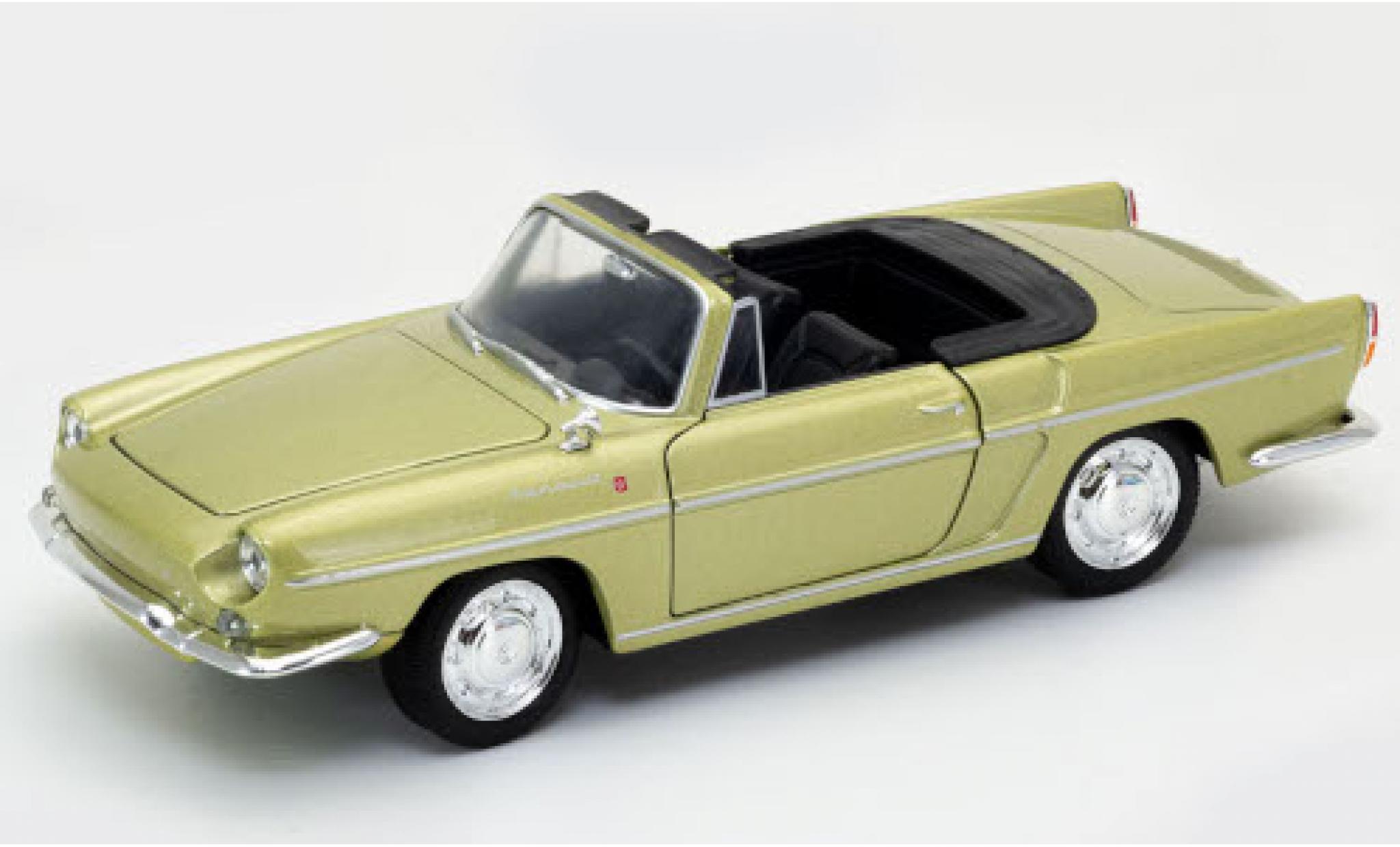 Renault Caravelle 1/24 Welly metallic groen ge&ouml;ffnetes Verdeck modelauto