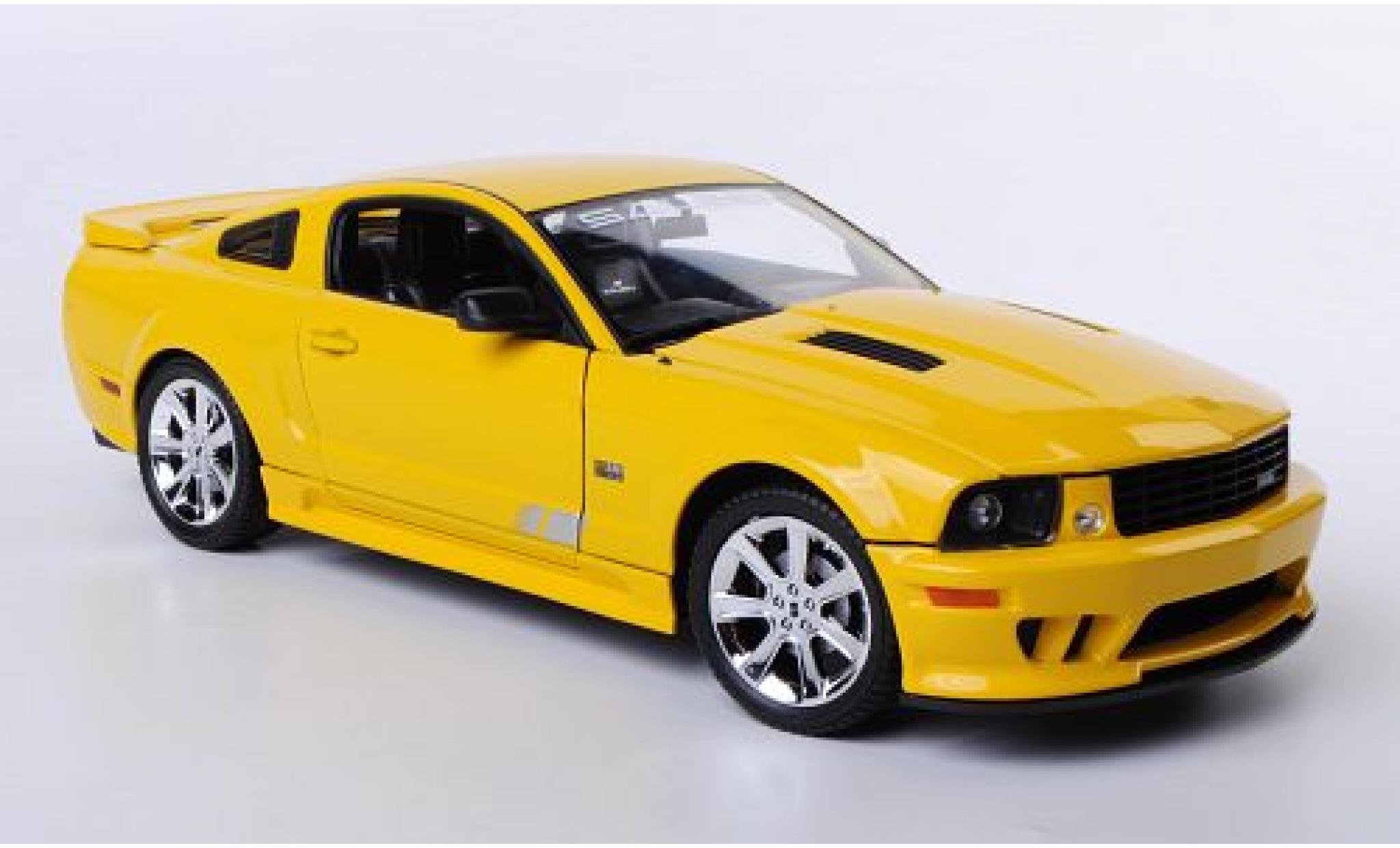 Saleen S281 1/18 Welly E Mustang geel 1:18 modelauto