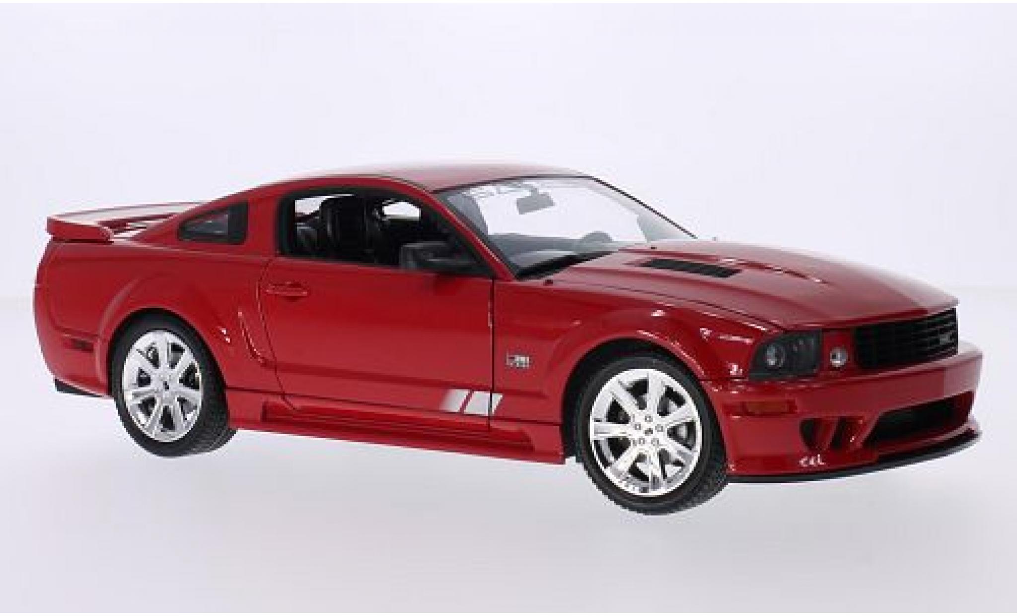 Saleen S281 1/18 Welly E Mustang rood 2007 modelauto